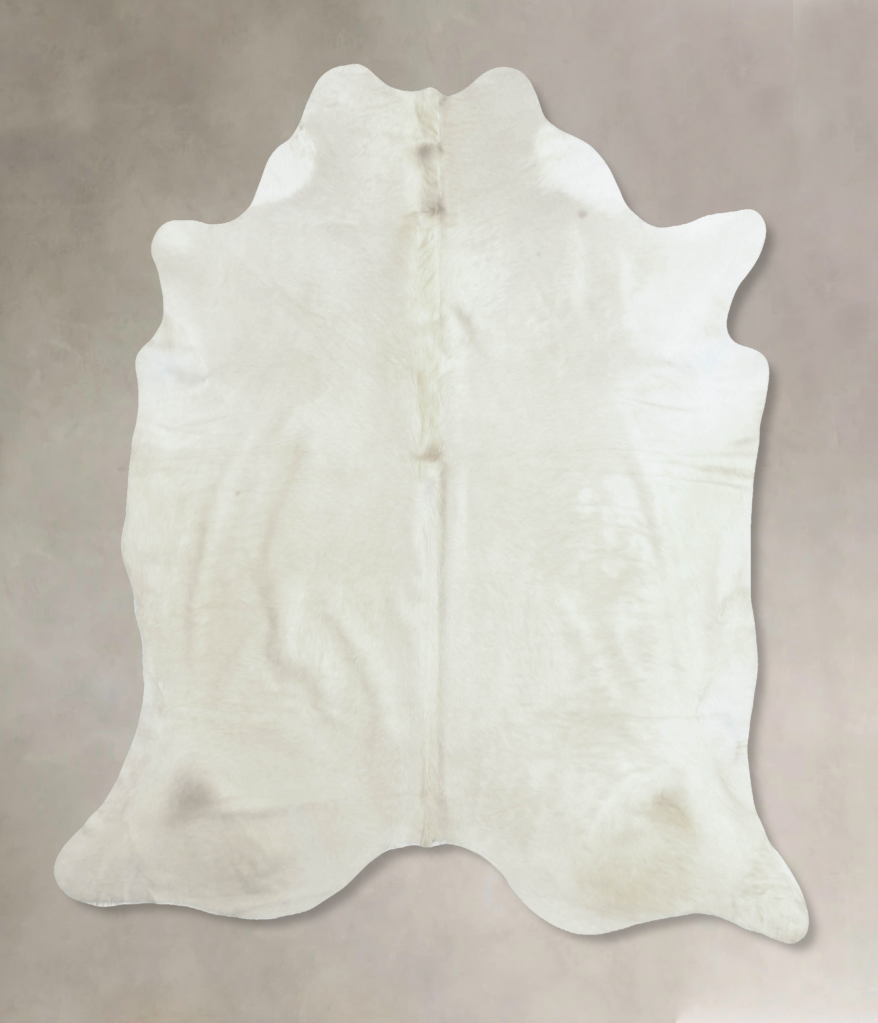 Solid White Cowhide Rug #B8290