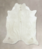 Solid White XX-Large Brazilian Cowhide Rug 7'8