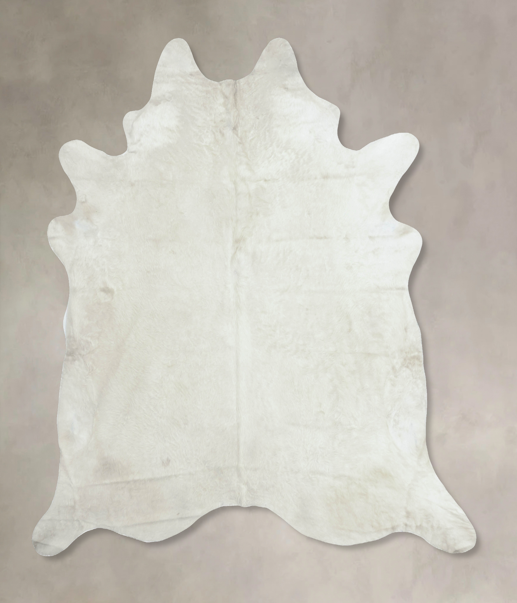 Solid White Cowhide Rug #B8306