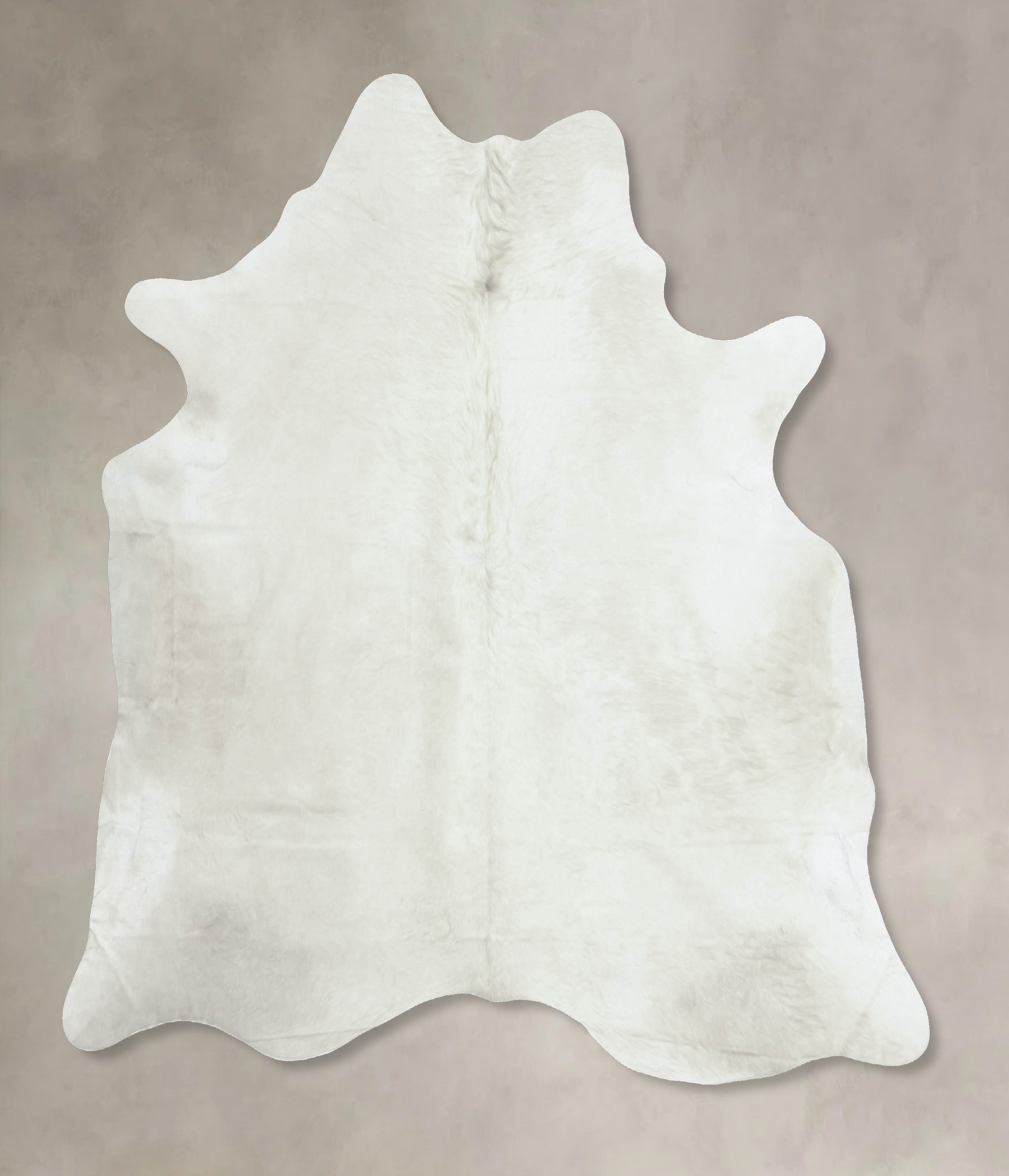 Solid White Cowhide Rug #B8316