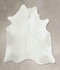 Solid White XX-Large Brazilian Cowhide Rug 7'6