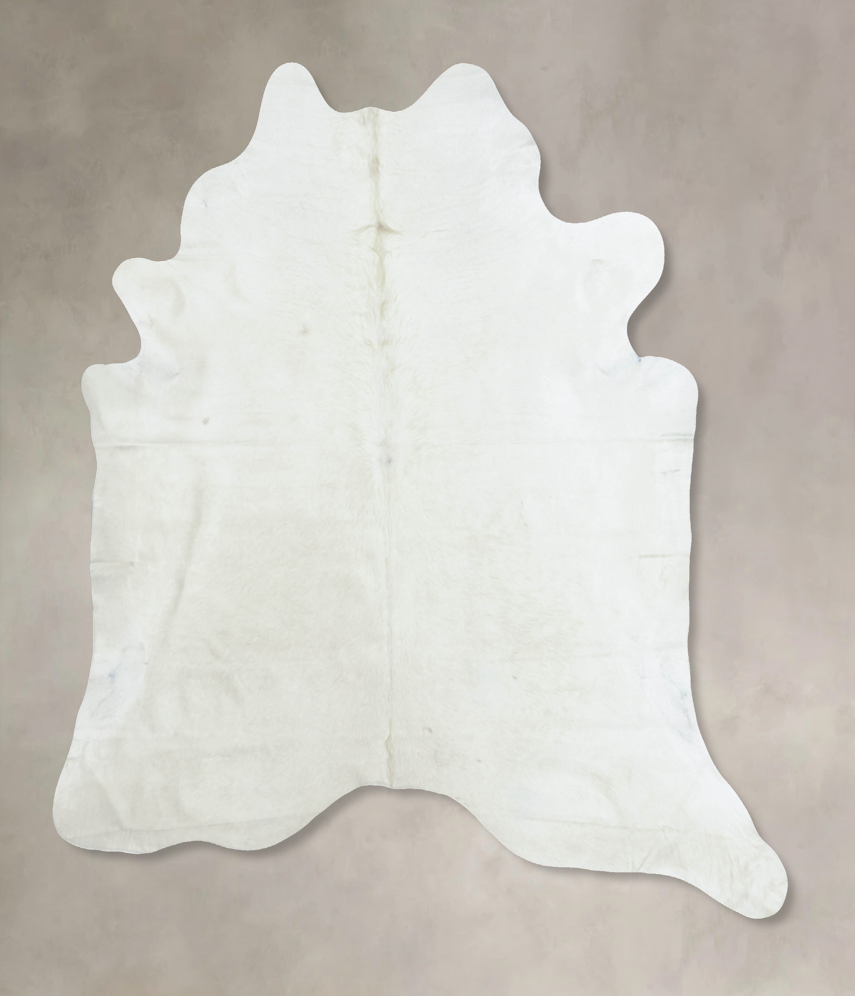 Solid White Cowhide Rug #B8317