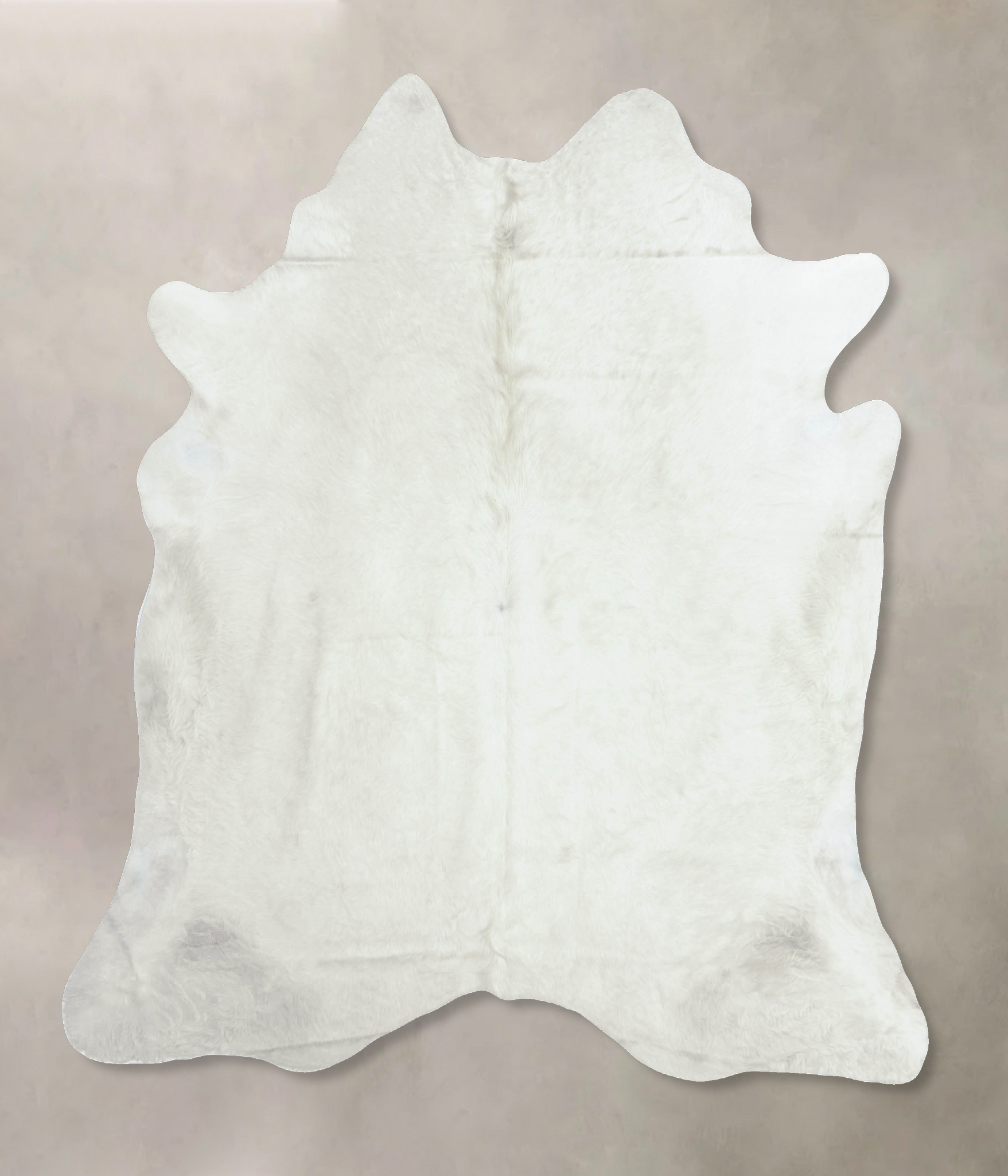 Solid White Cowhide Rug #B8318