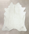 Solid White XX-Large Brazilian Cowhide Rug 7'6