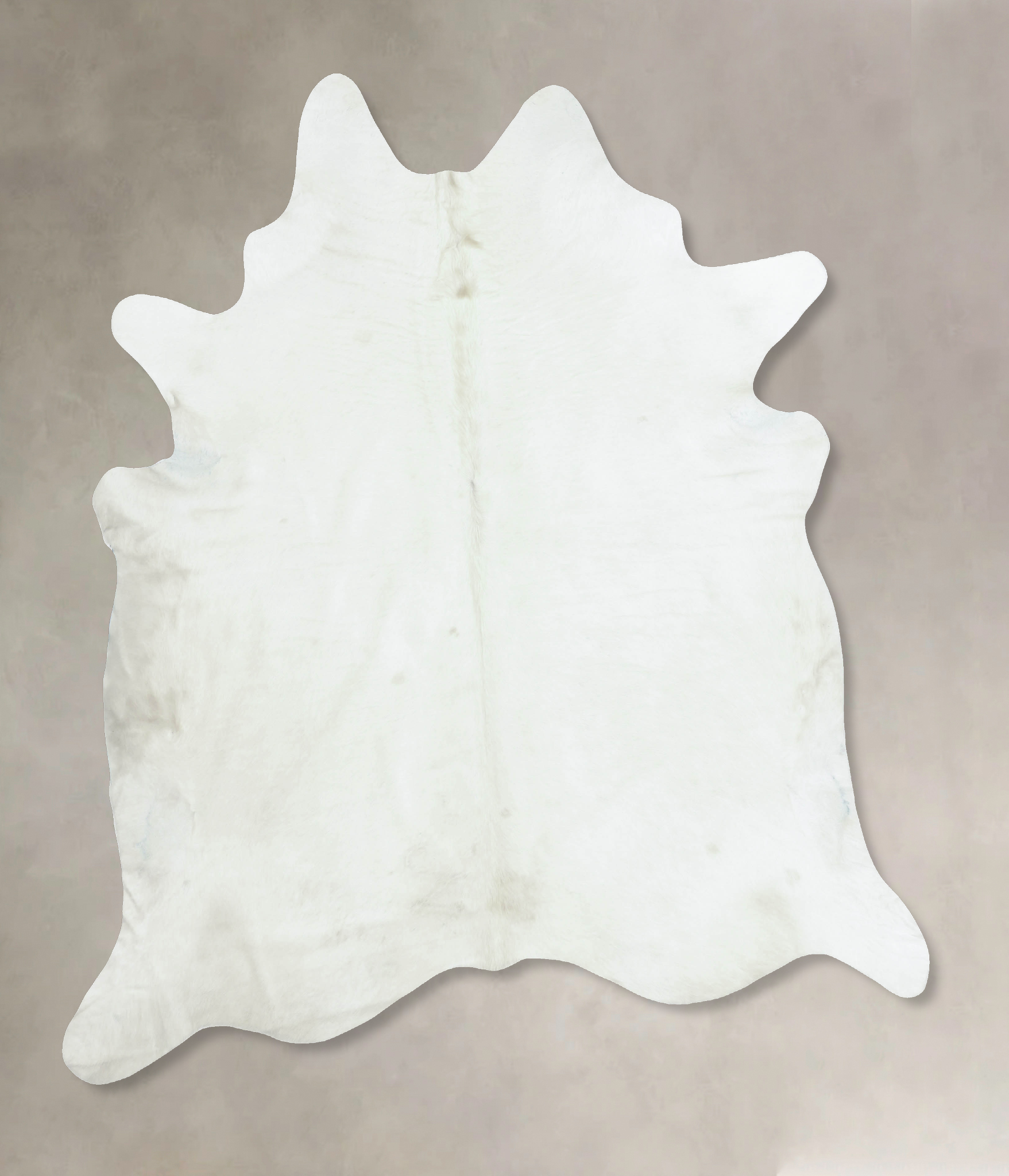 Solid White Cowhide Rug #B8319