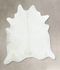 Solid White XX-Large Brazilian Cowhide Rug 8'5