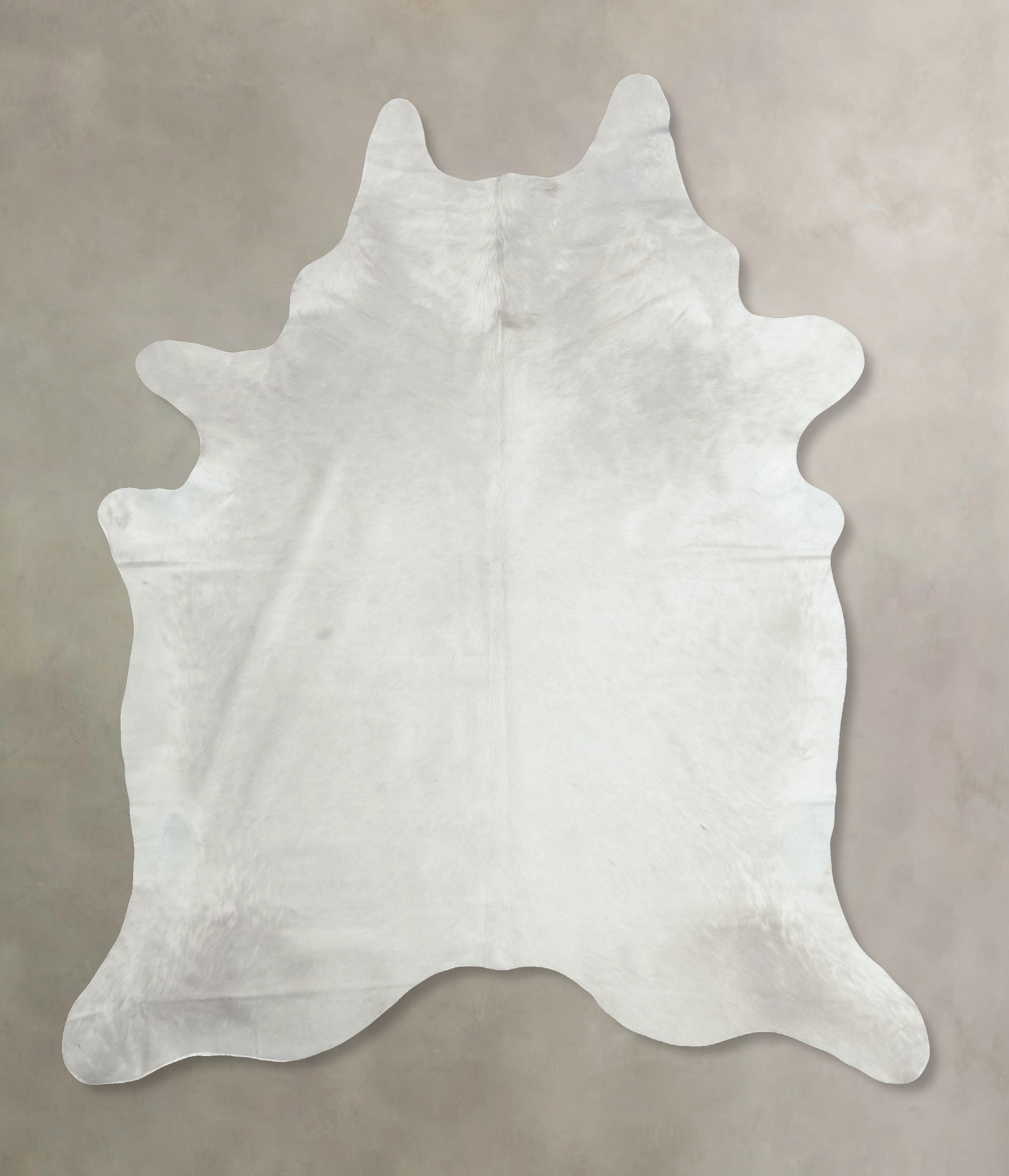 Solid White Cowhide Rug #B8320