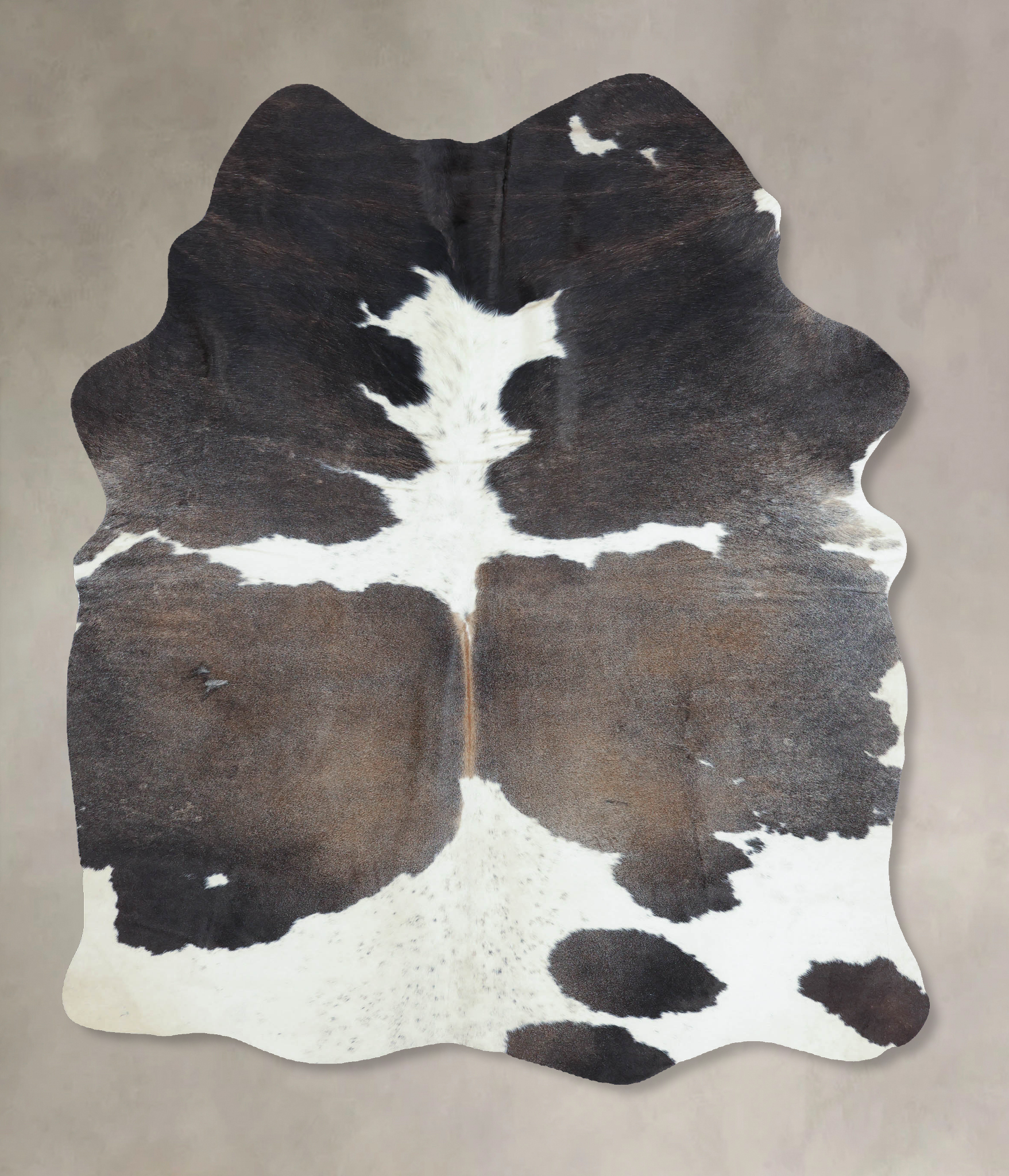 Grey With White Cowhide Rug #B8351