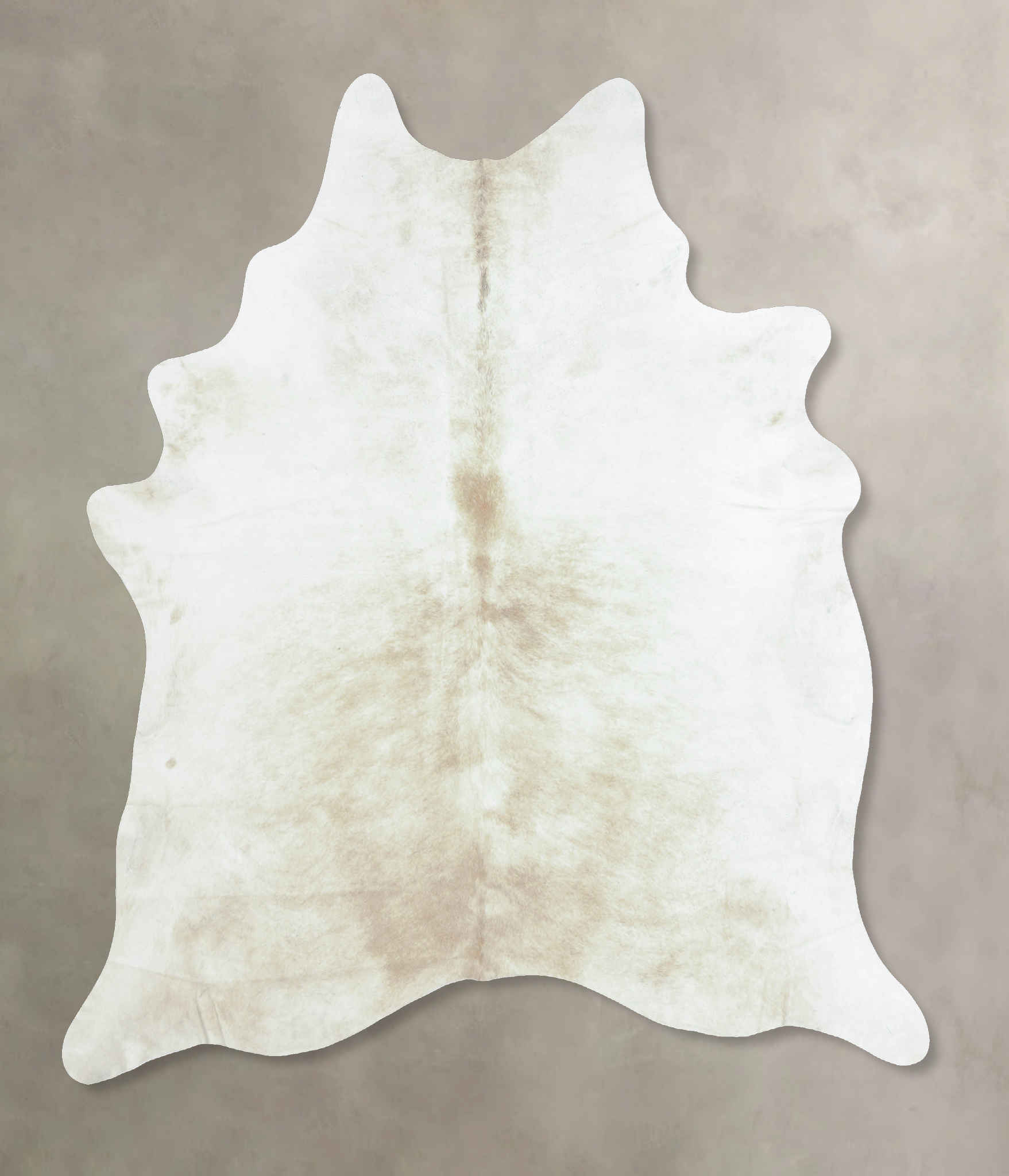 Beige and White Cowhide Rug #B8375