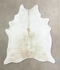 Beige and White XX-Large Brazilian Cowhide Rug 8'1