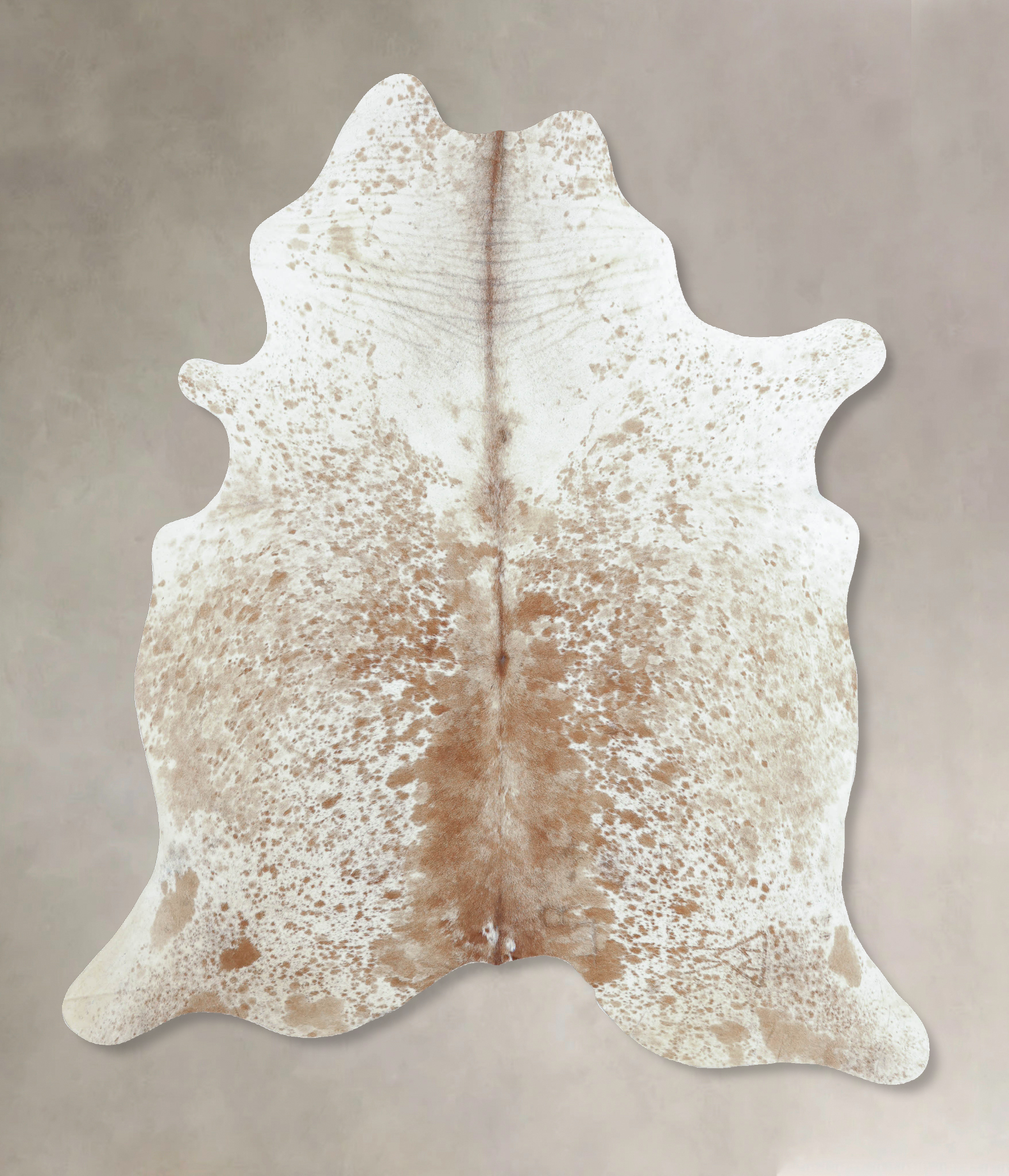 Salt and Pepper Brown Cowhide Rug #B8459