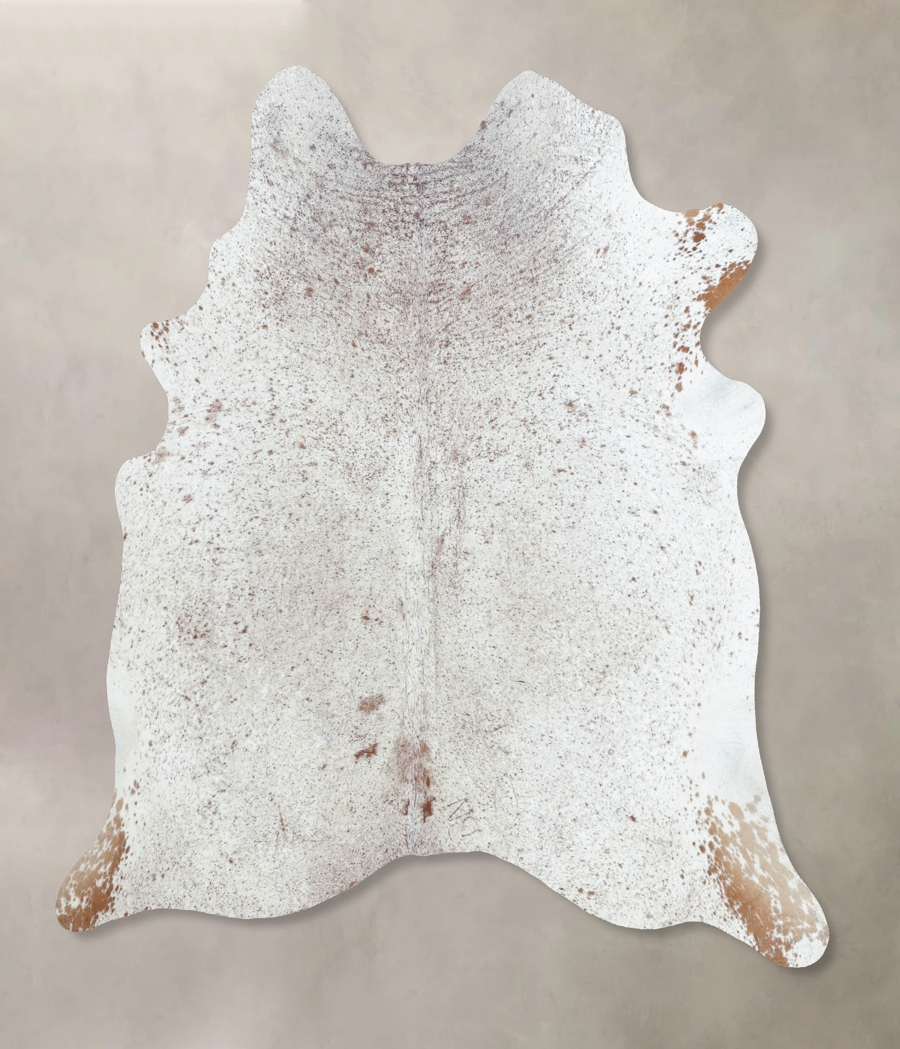 Salt and Pepper Brown Cowhide Rug #B8460