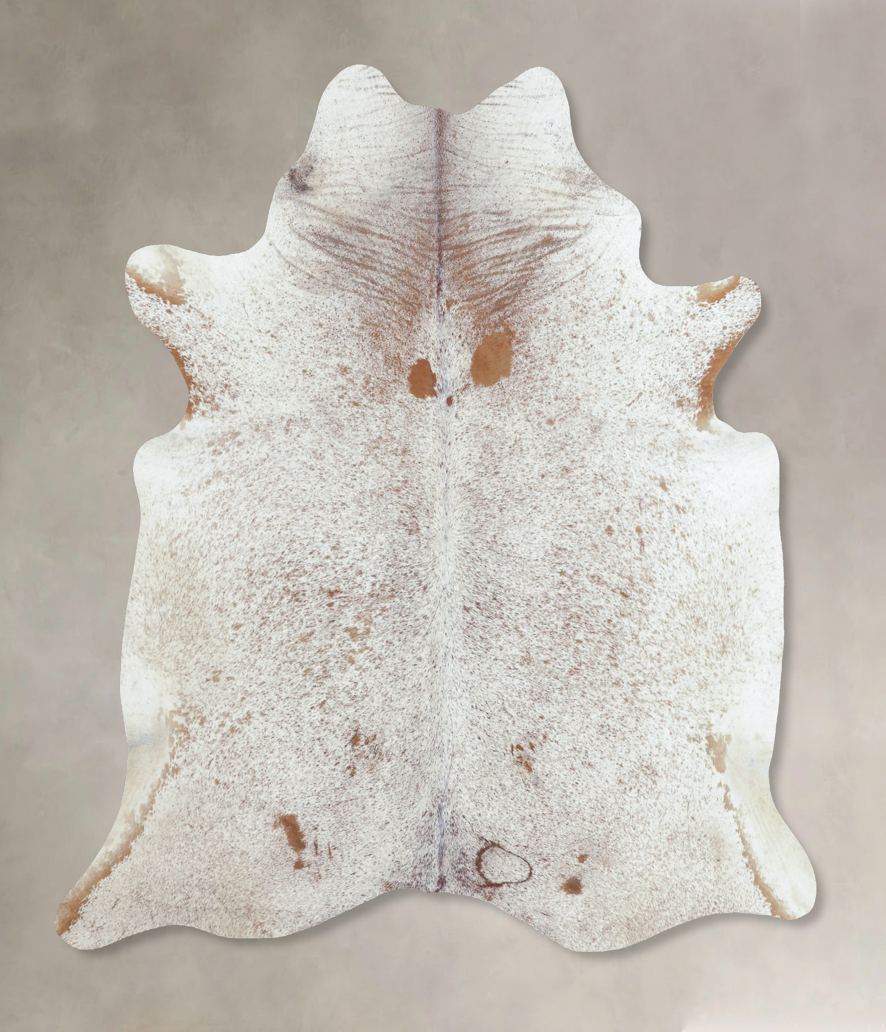 Salt and Pepper Brown Cowhide Rug #B8474