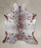 Salt and Pepper Brown XX-Large Brazilian Cowhide Rug 8'2