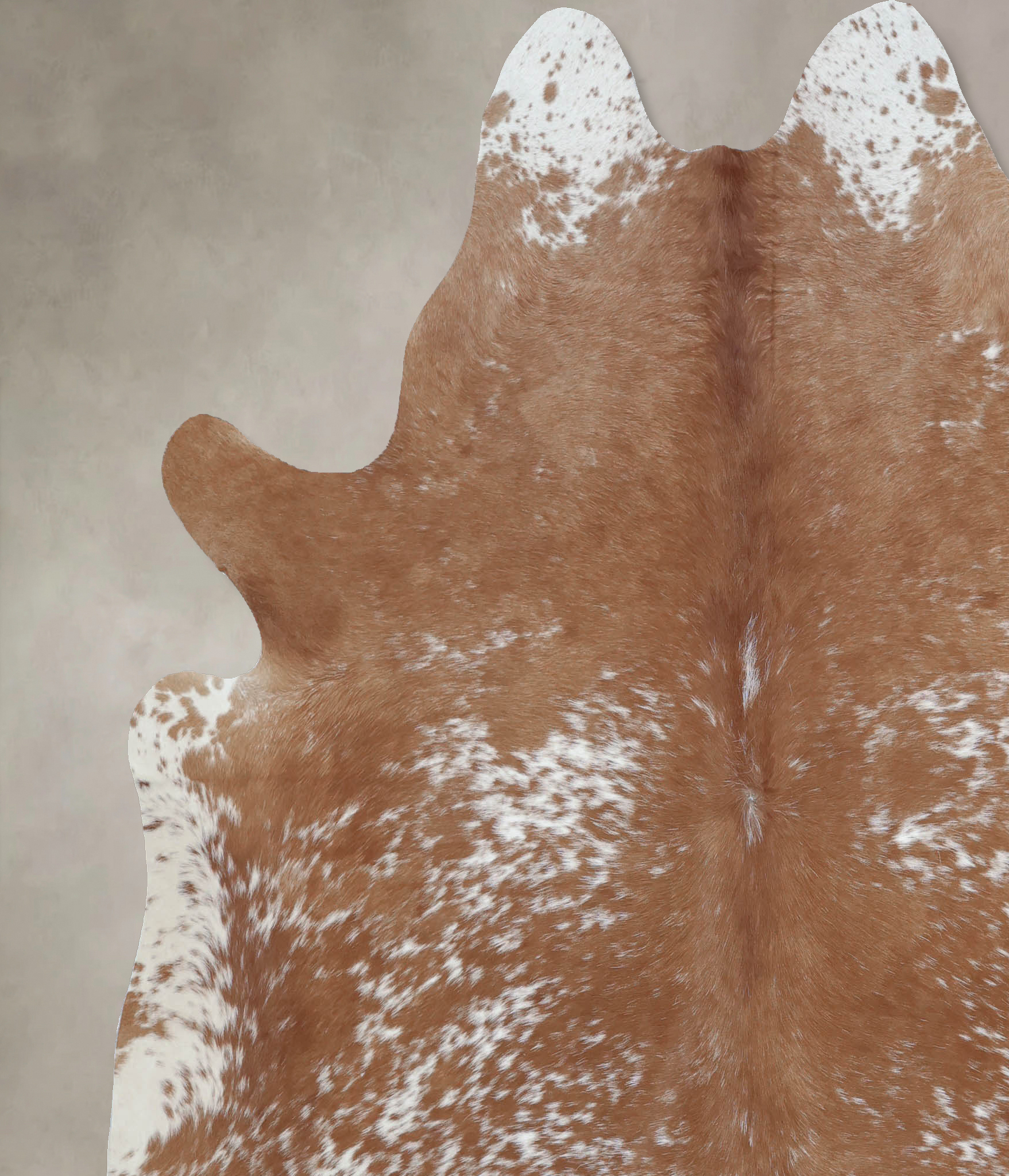 Salt and Pepper Brown Cowhide Rug #B8510