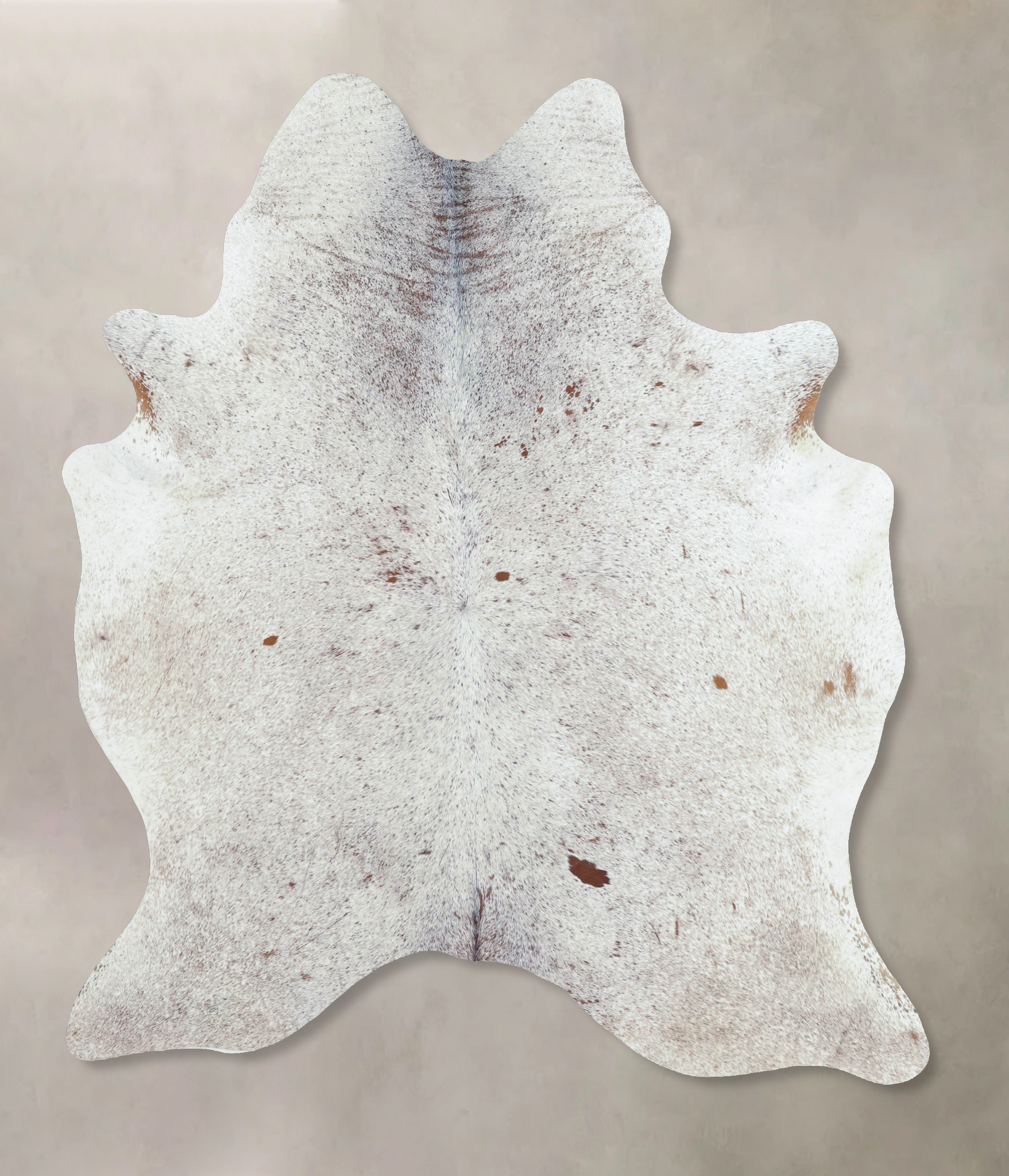 Salt and Pepper Brown Cowhide Rug #B8511