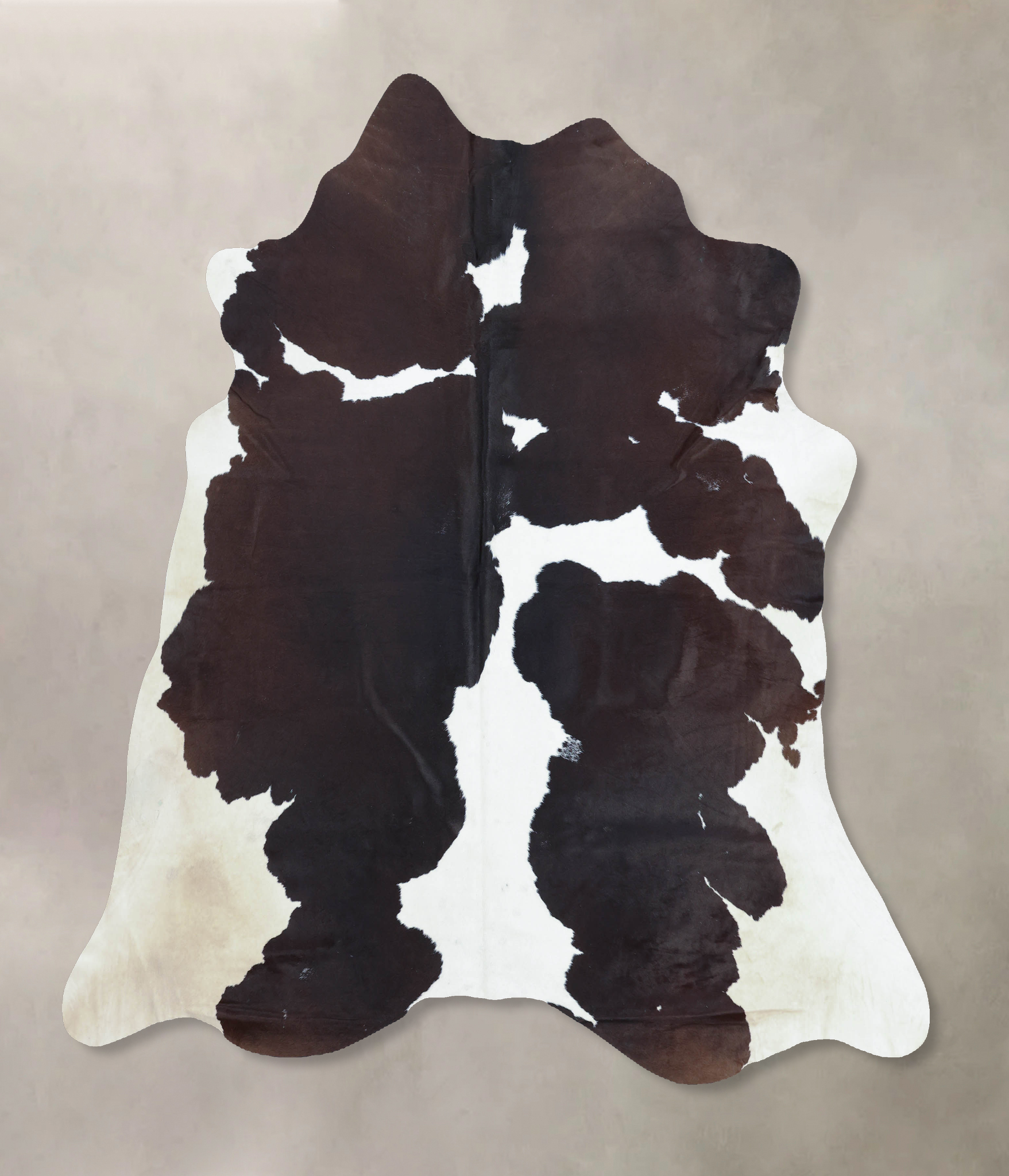 Chocolate and White Cowhide Rug #B8553