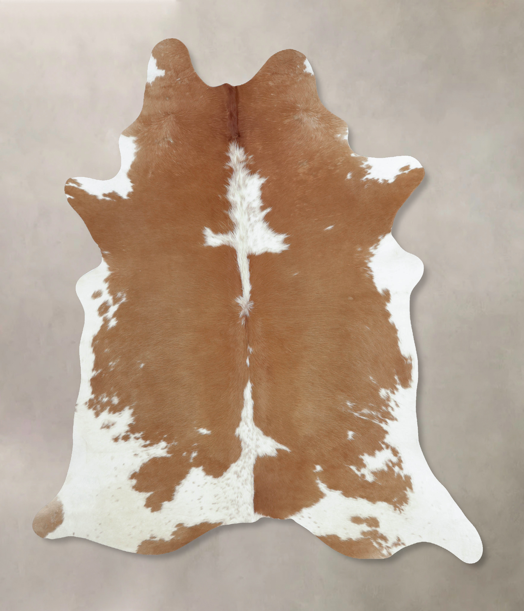 Beige and White Cowhide Rug #B8578