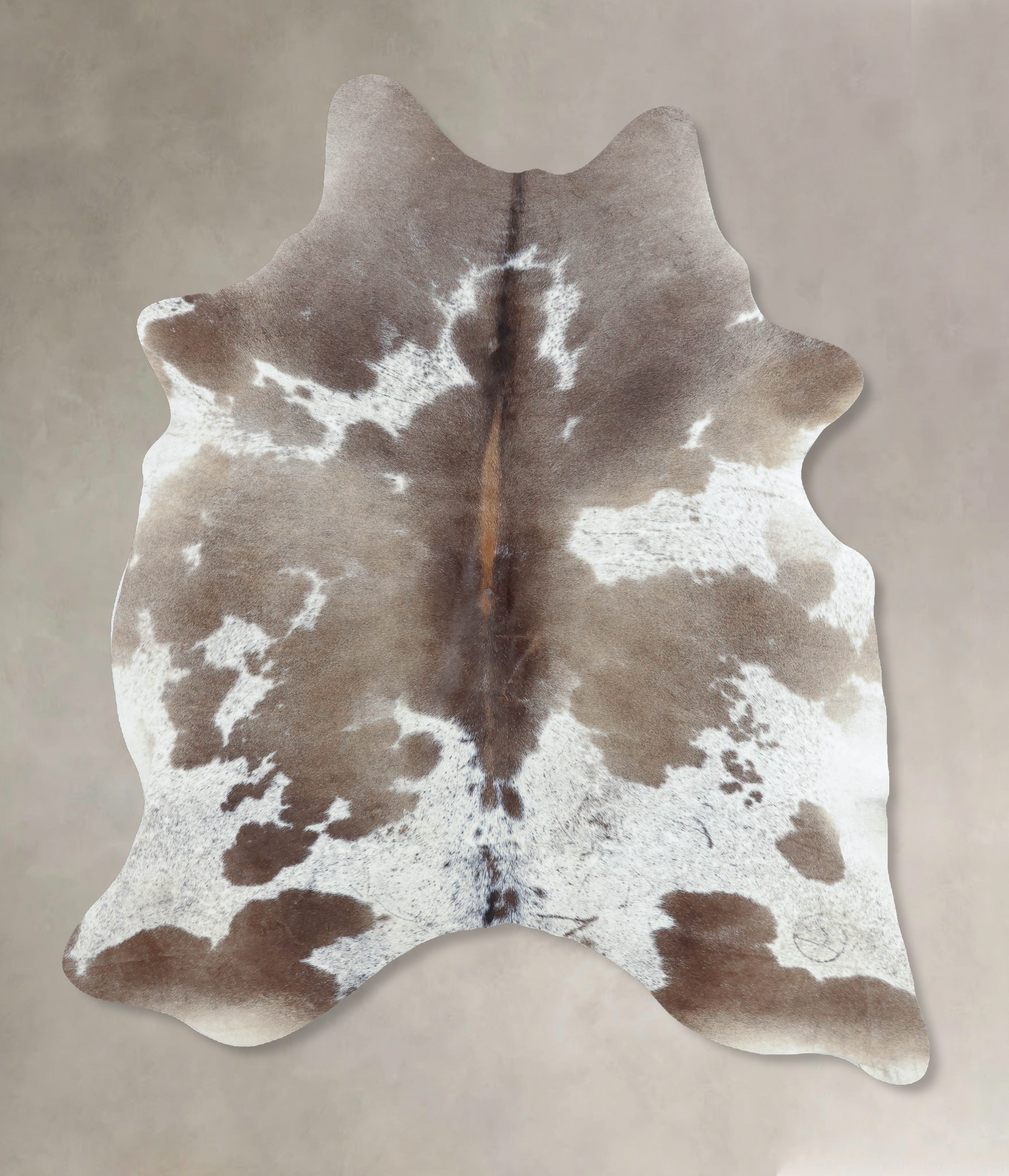 Grey With White Cowhide Rug #B8615