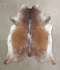 Salt and Pepper Brown XX-Large Brazilian Cowhide Rug 7'5