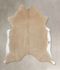 Beige X-Large Brazilian Cowhide Rug 7'1