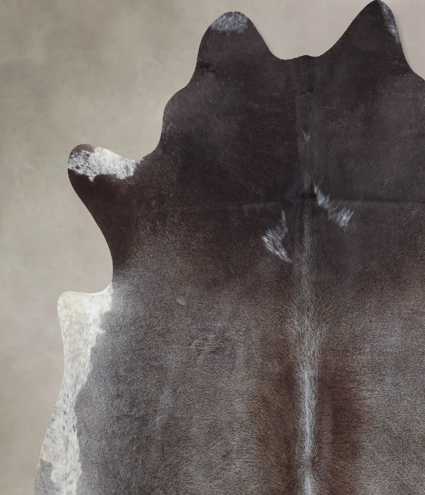 Dark Grey Cowhide Rug #B8721