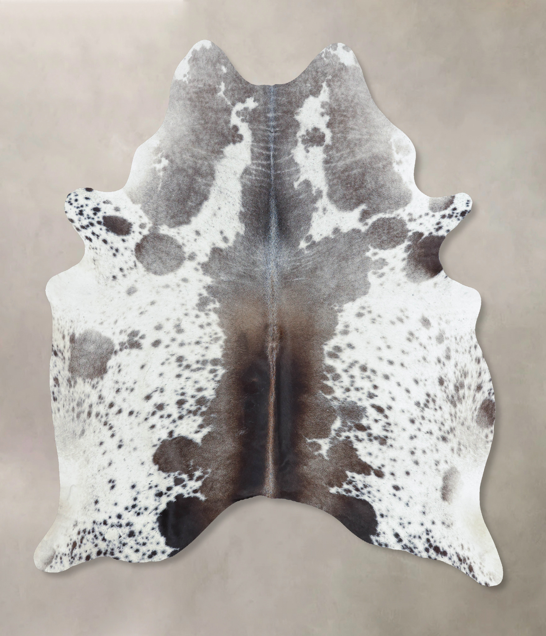 Grey with White Cowhide Rug #B8724