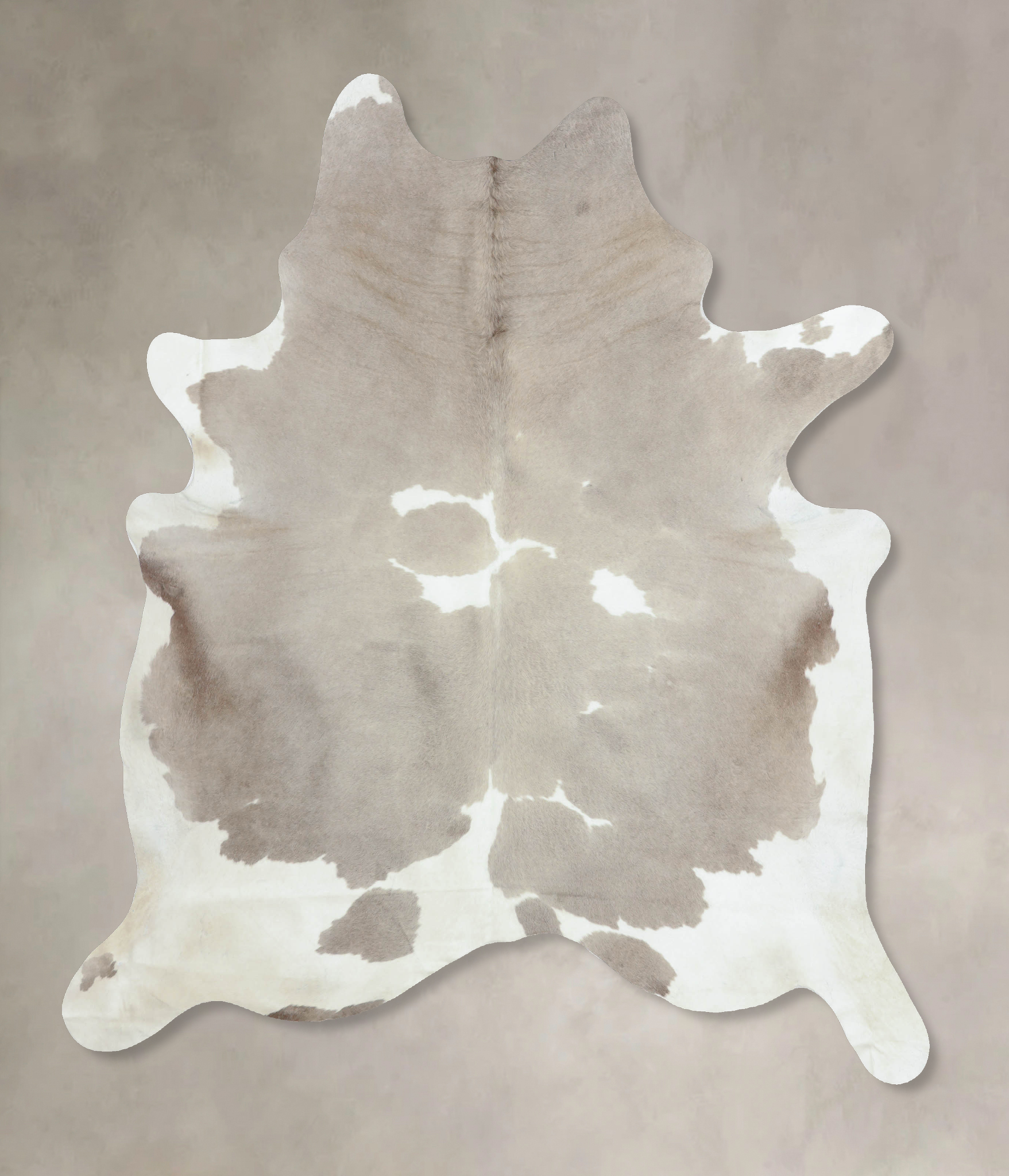 Grey With White Cowhide Rug #B8750