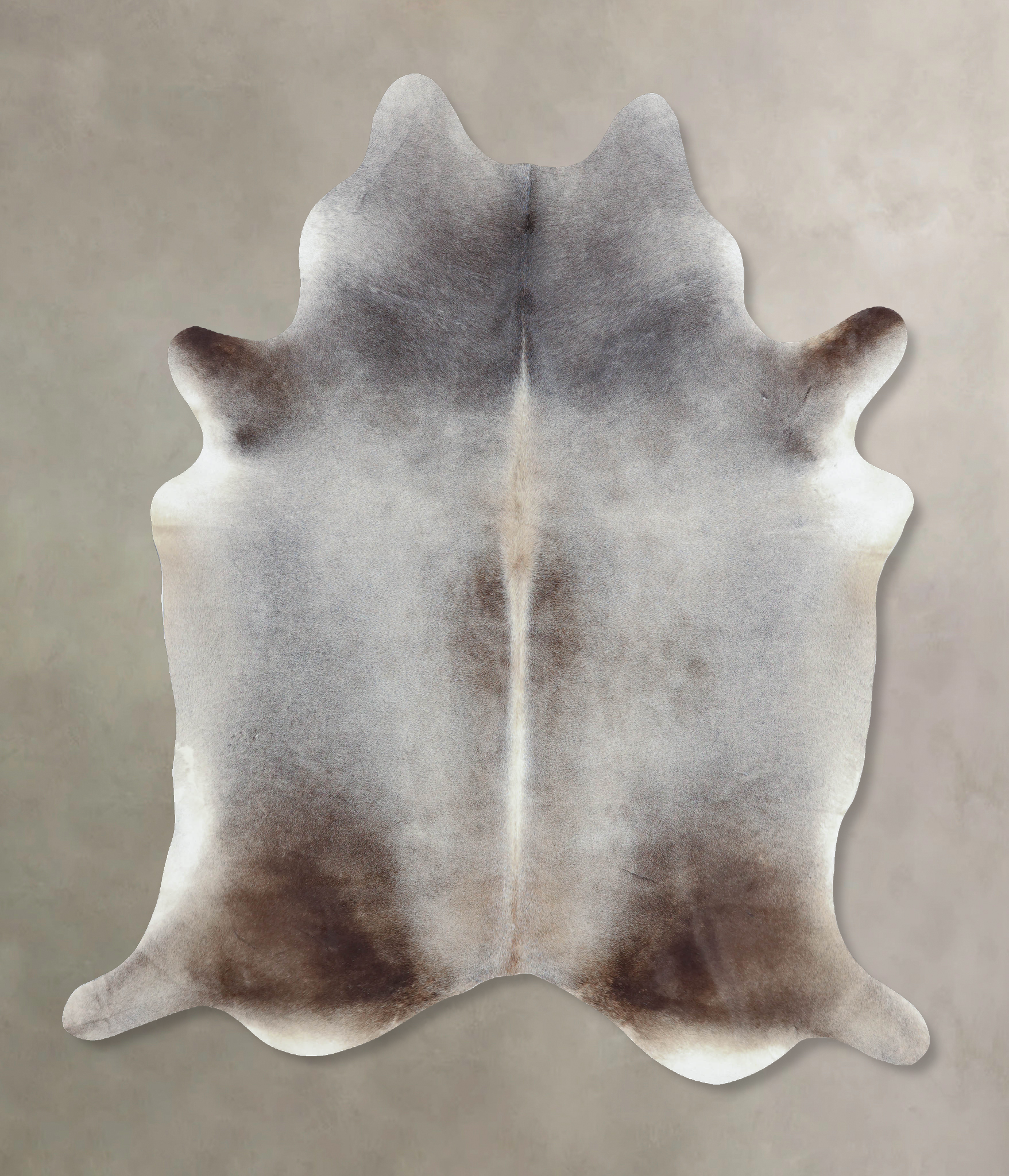 Dark Grey Cowhide Rug #B8788