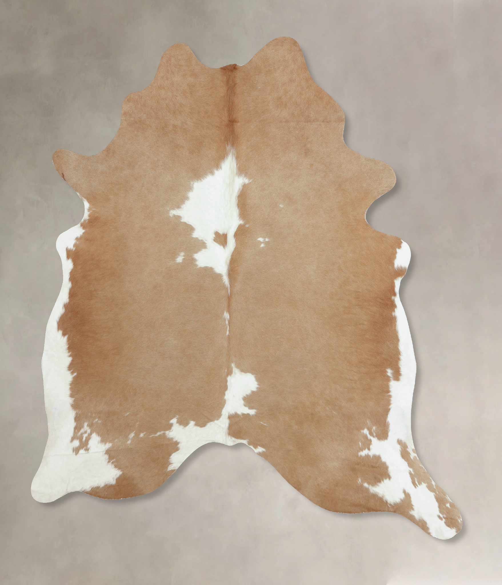 Beige and White Cowhide Rug #B8809