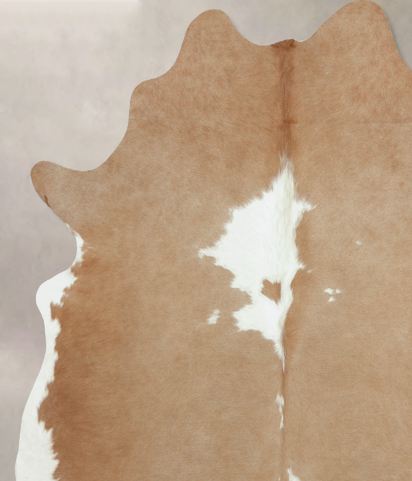 Beige and White Cowhide Rug #B8809