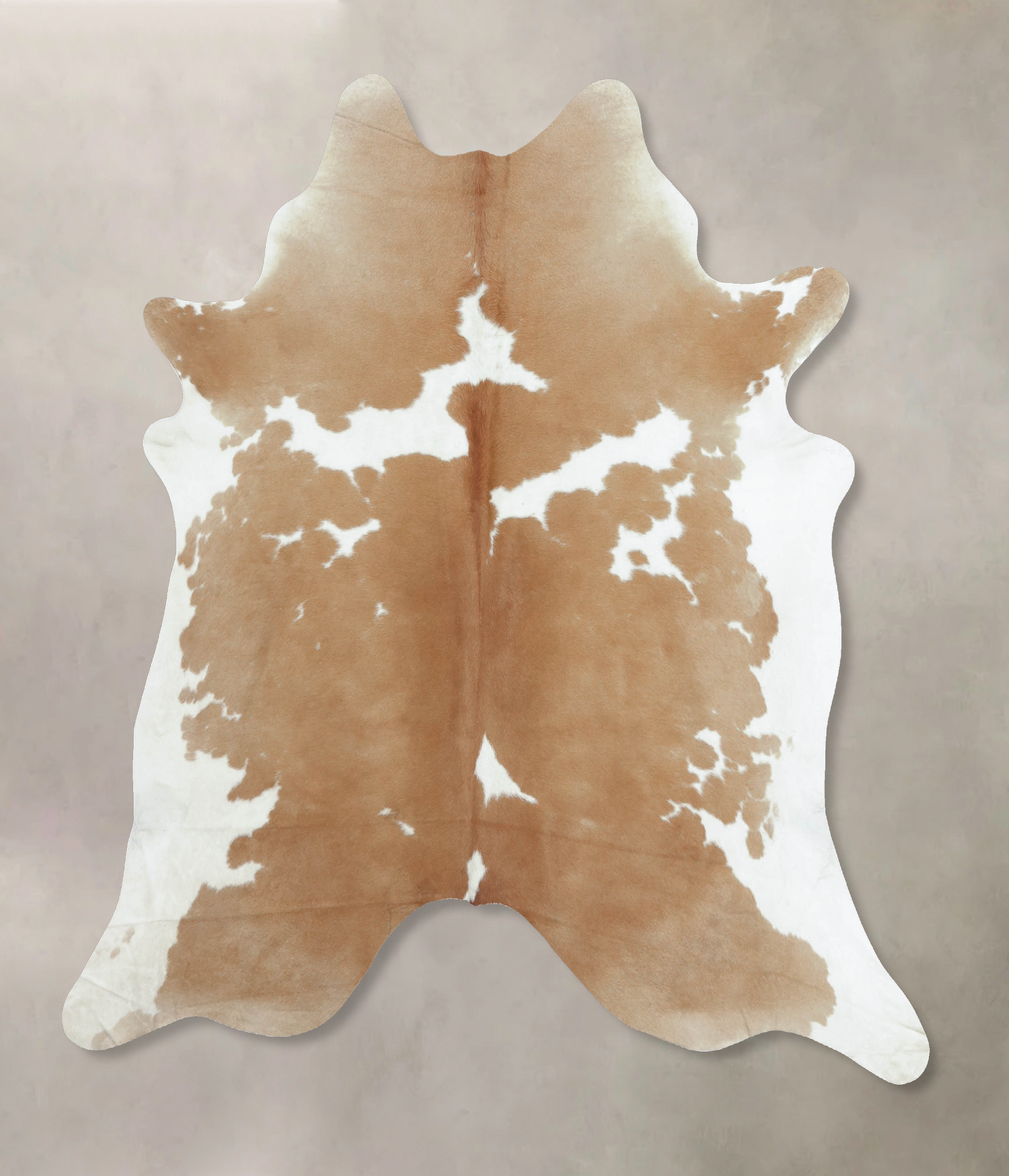 Beige and White Cowhide Rug #B8828