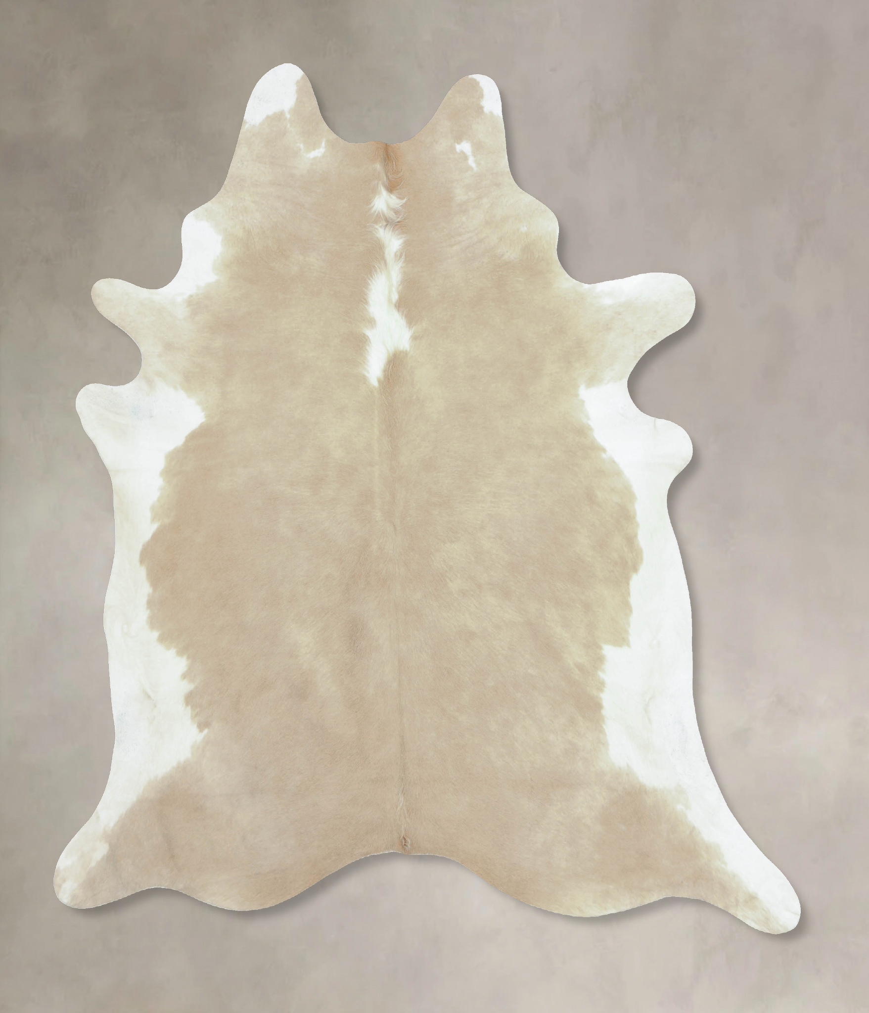 Beige and White Cowhide Rug #B8829