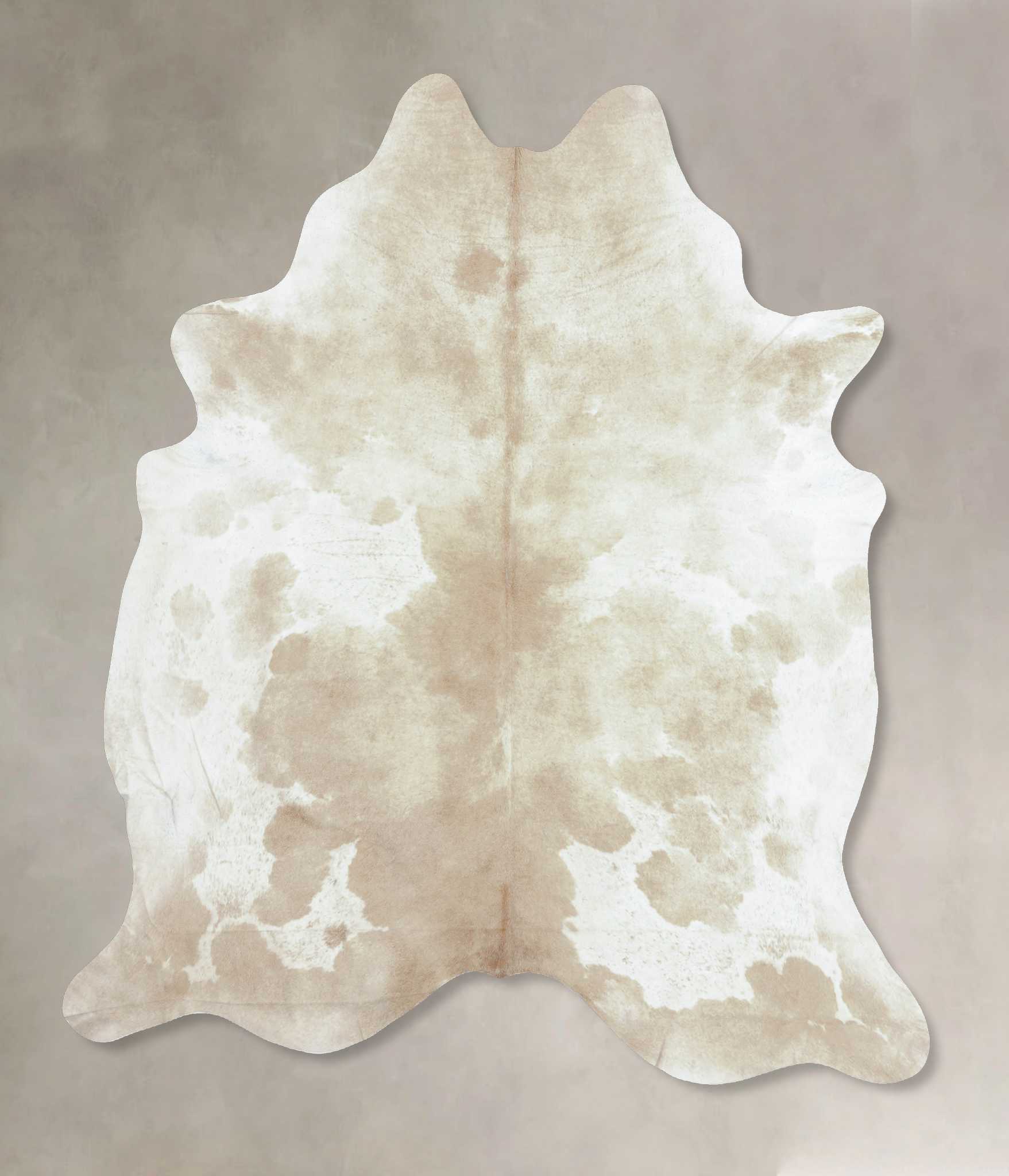 Beige and White Cowhide Rug #B8846