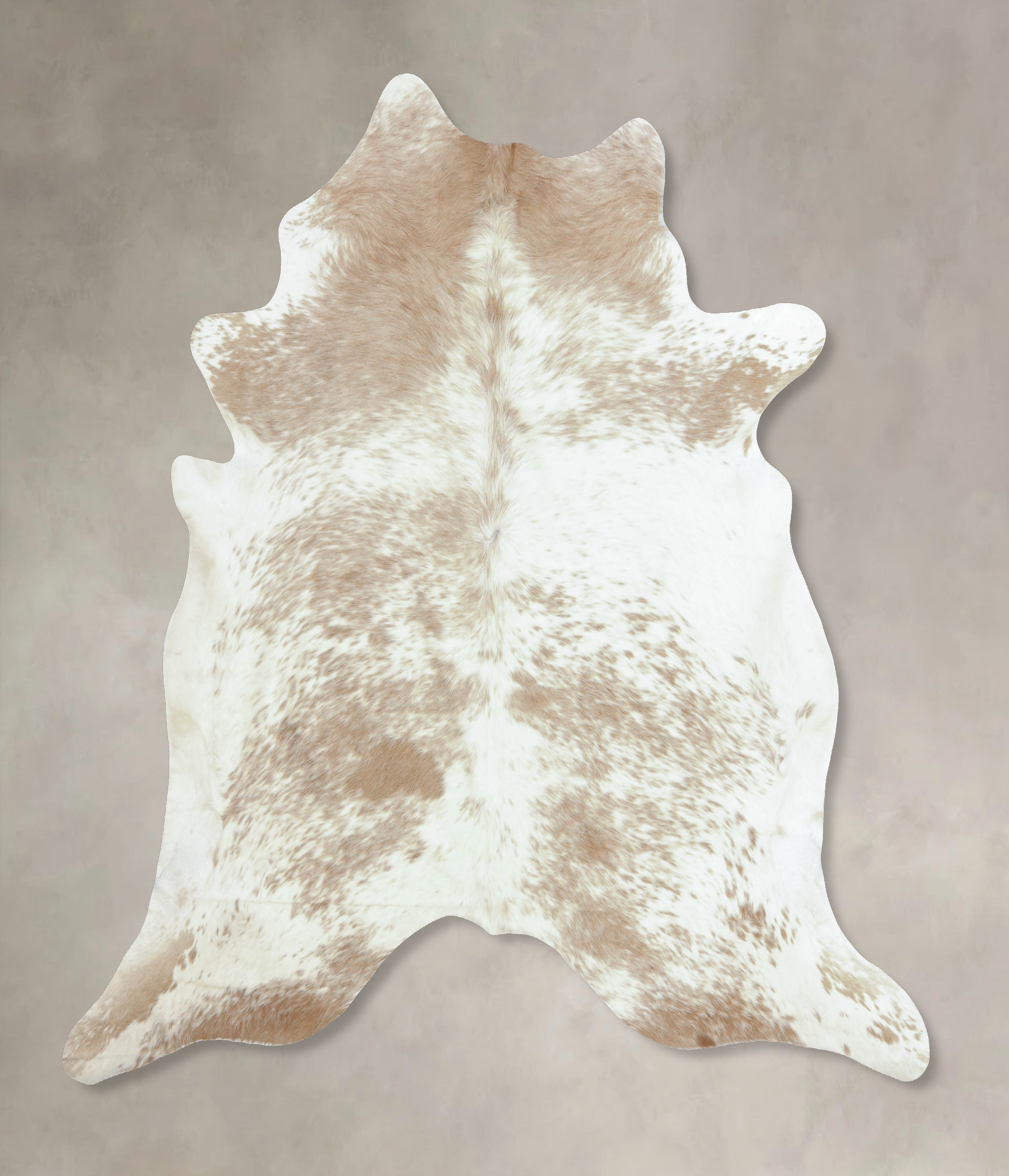 Beige and White Cowhide Rug #B8847