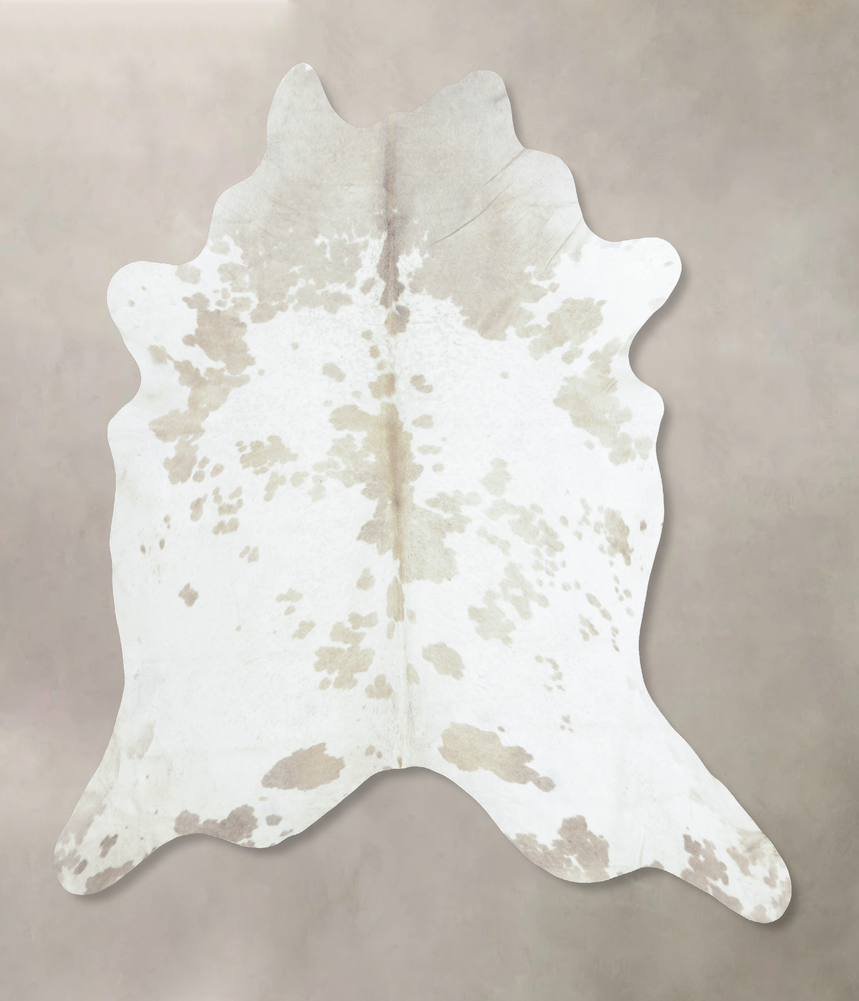 Beige and White Cowhide Rug #B8855