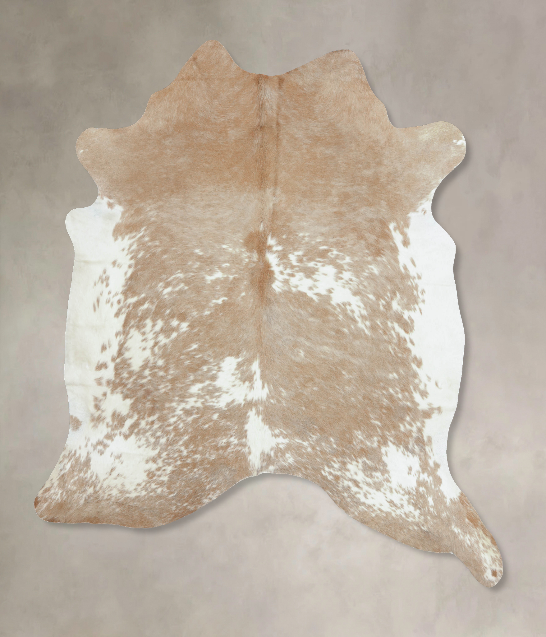 Beige and White Cowhide Rug #B8857