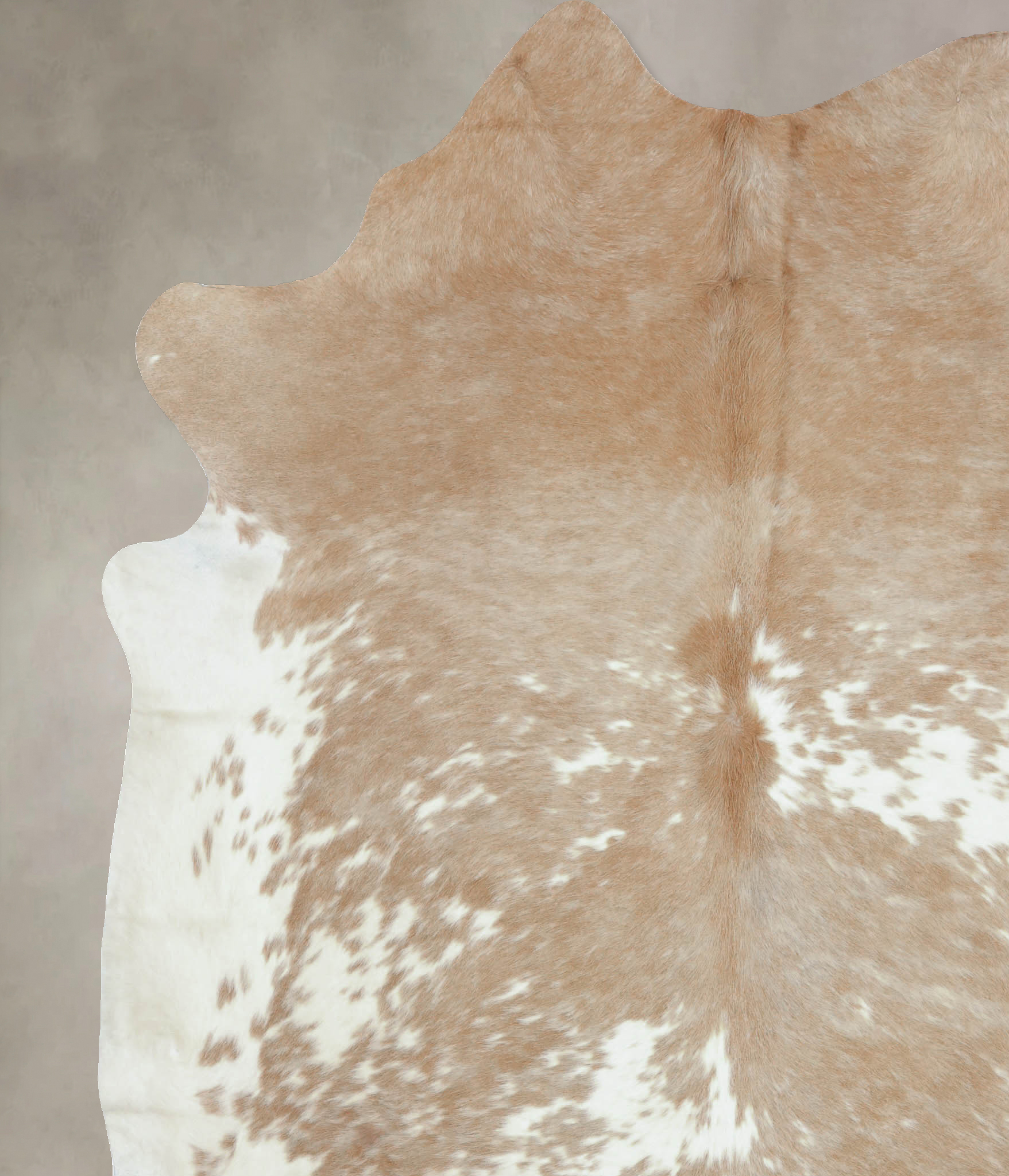 Beige and White Cowhide Rug #B8857