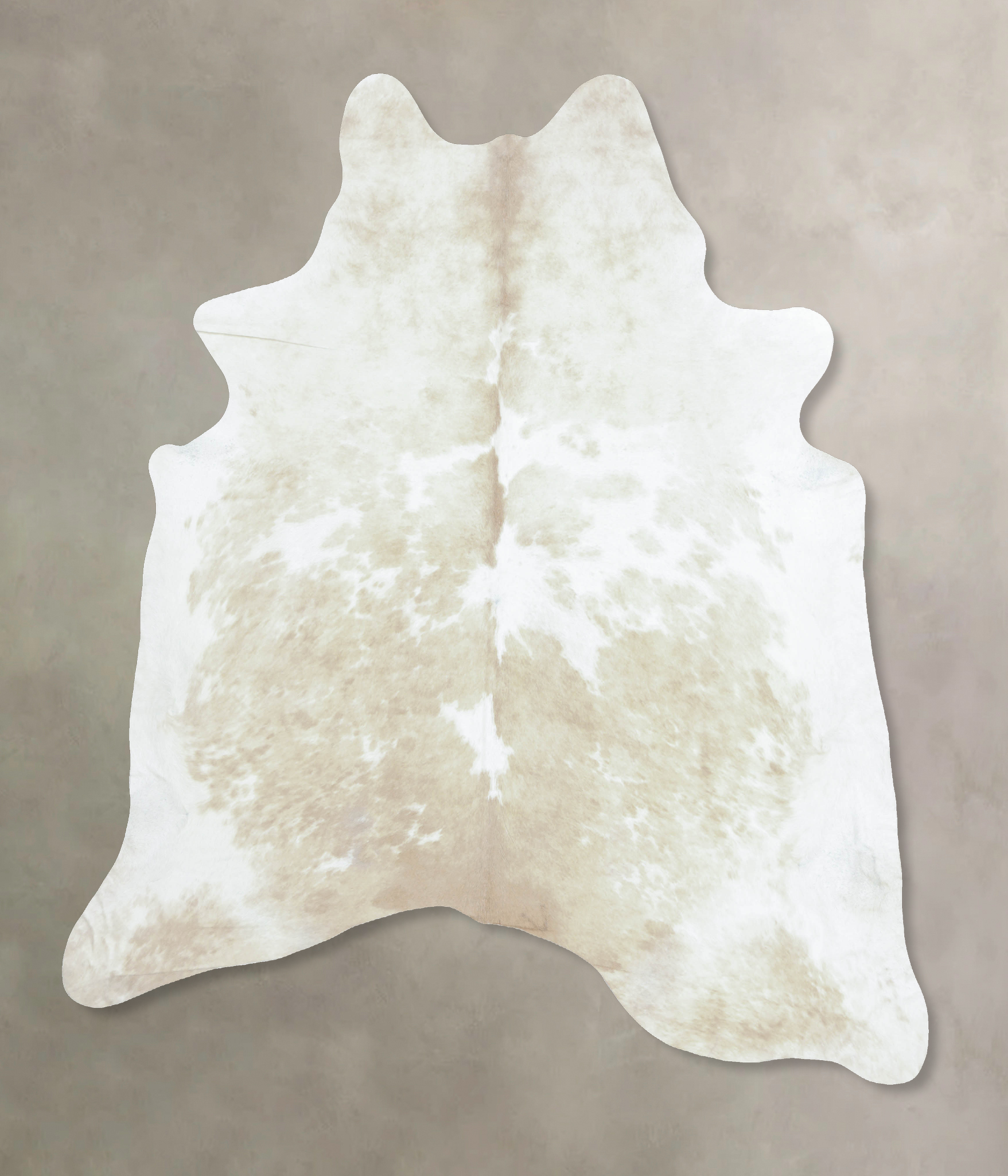 Beige and White Cowhide Rug #B8858