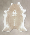 Beige and White XX-Large Brazilian Cowhide Rug 8'3