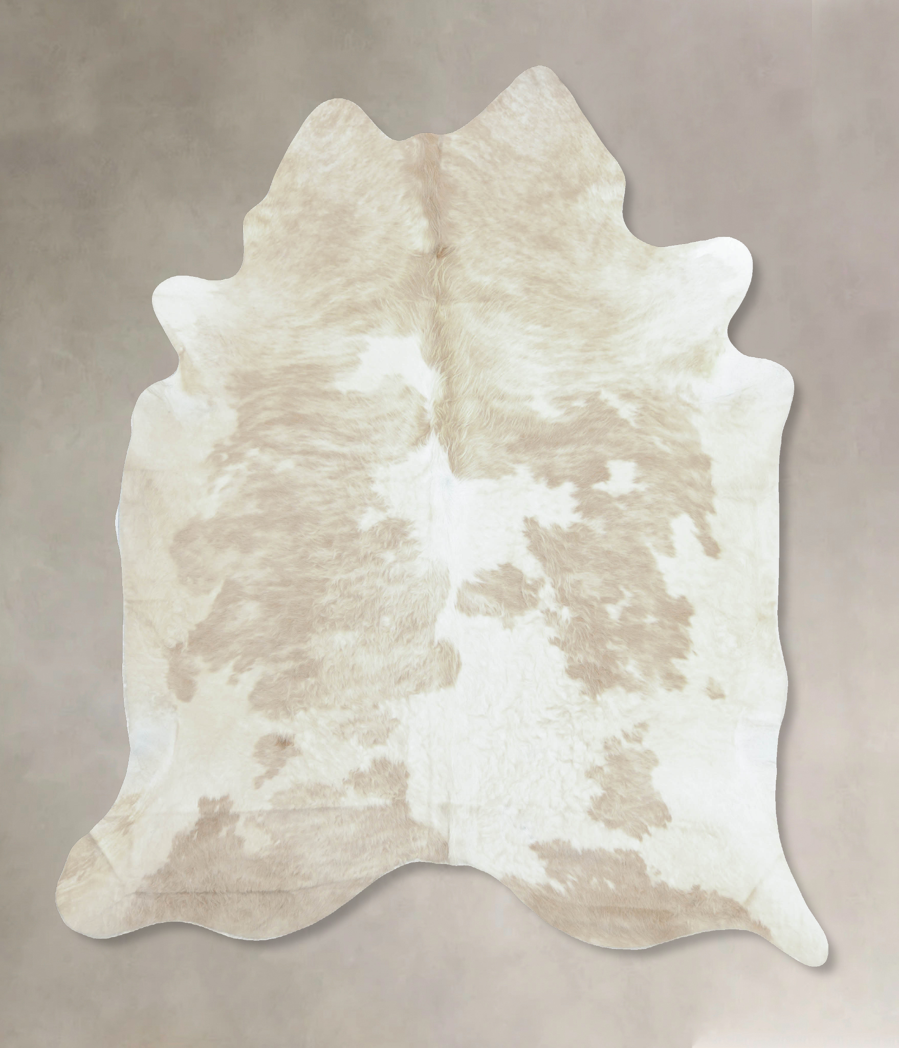 Beige and White Cowhide Rug #B8861