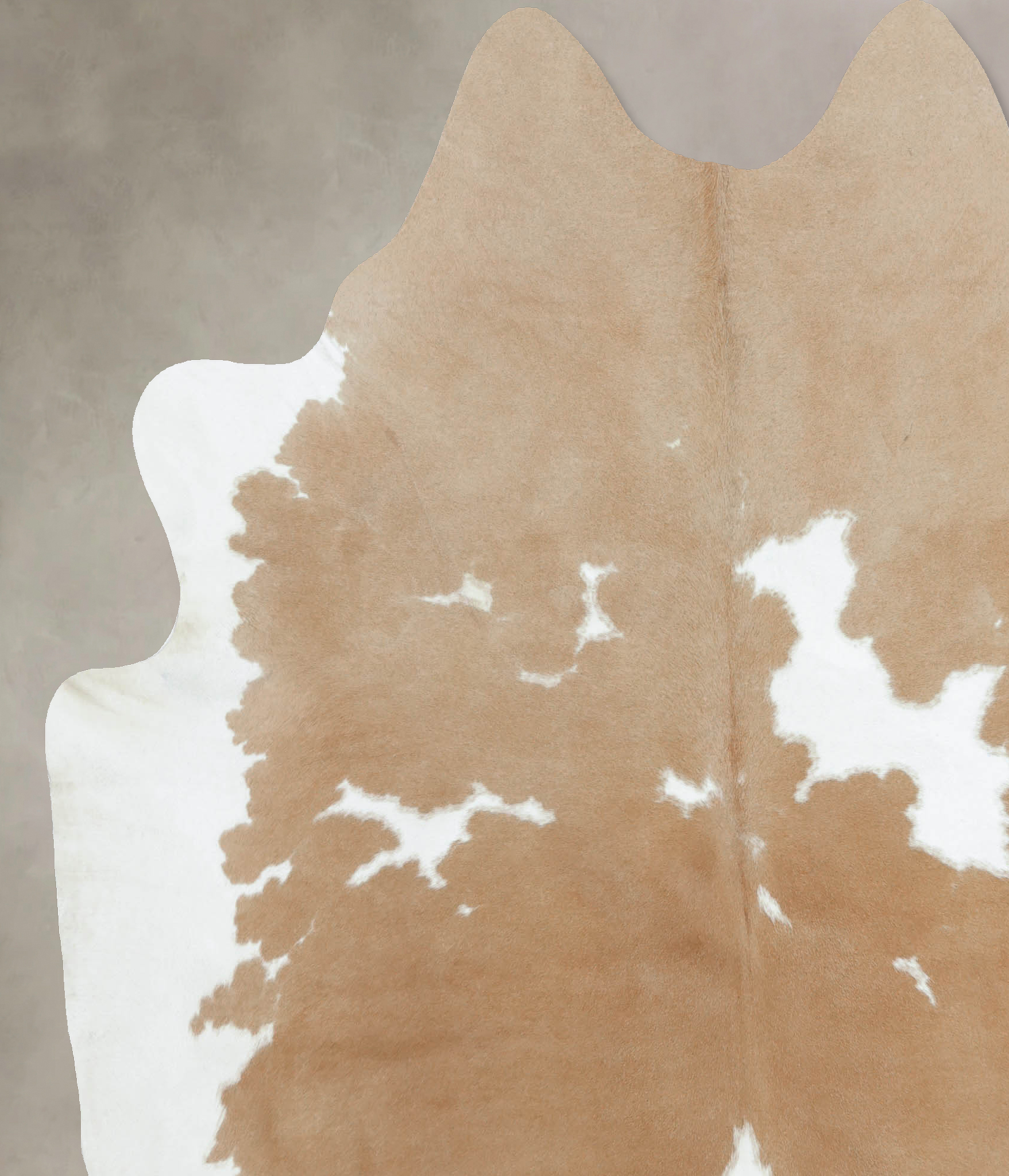 Beige and White Cowhide Rug #B8864