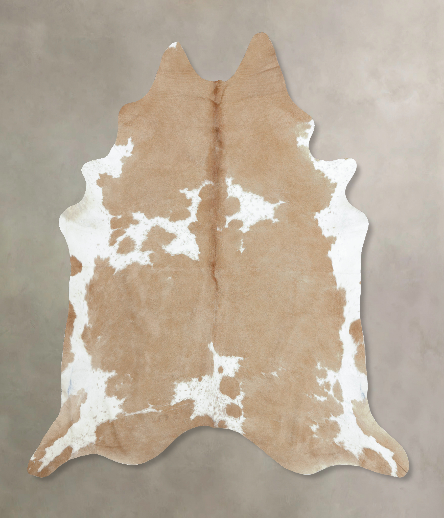 Beige and White Cowhide Rug #B8865