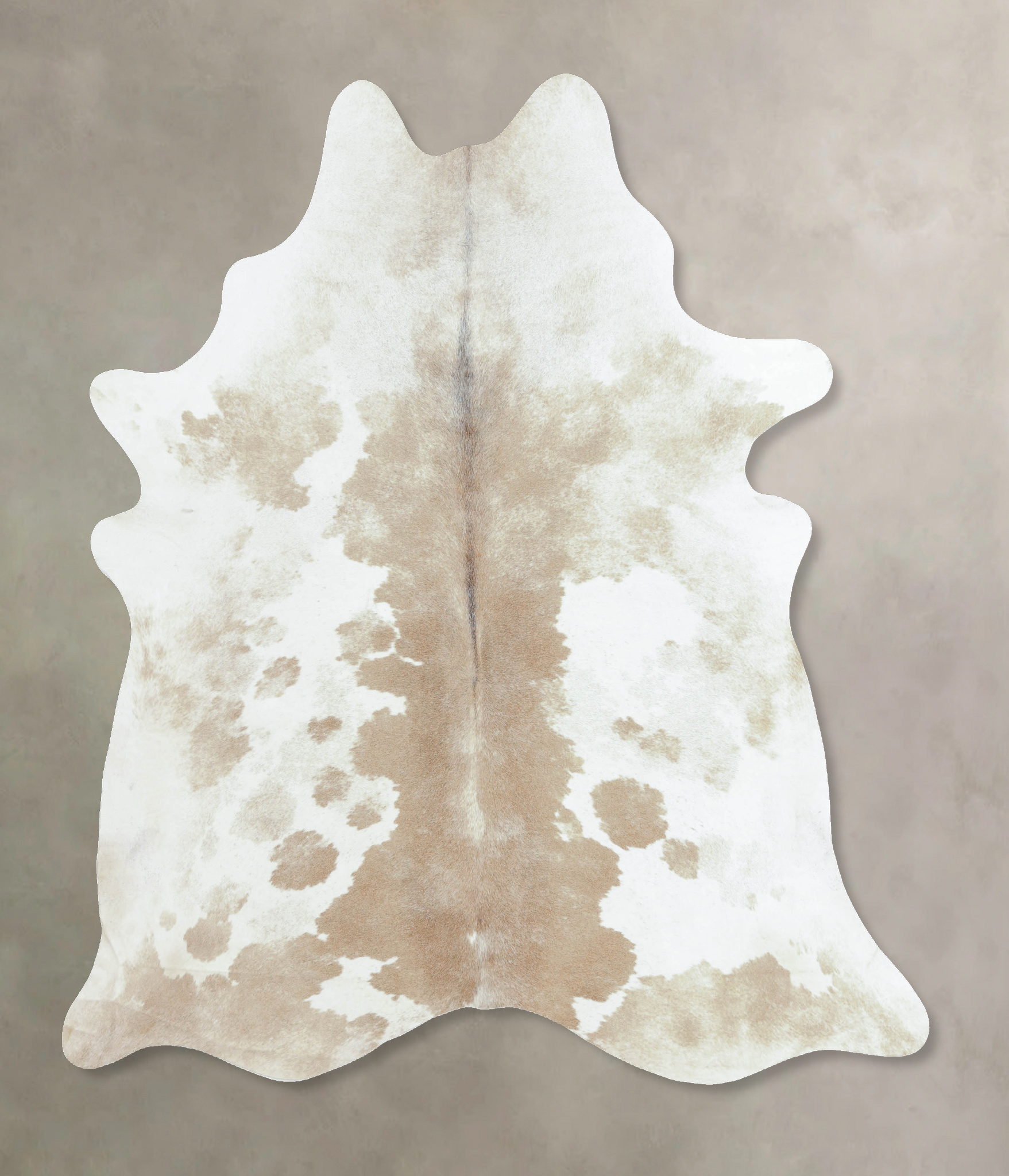 Beige and White Cowhide Rug #B8866