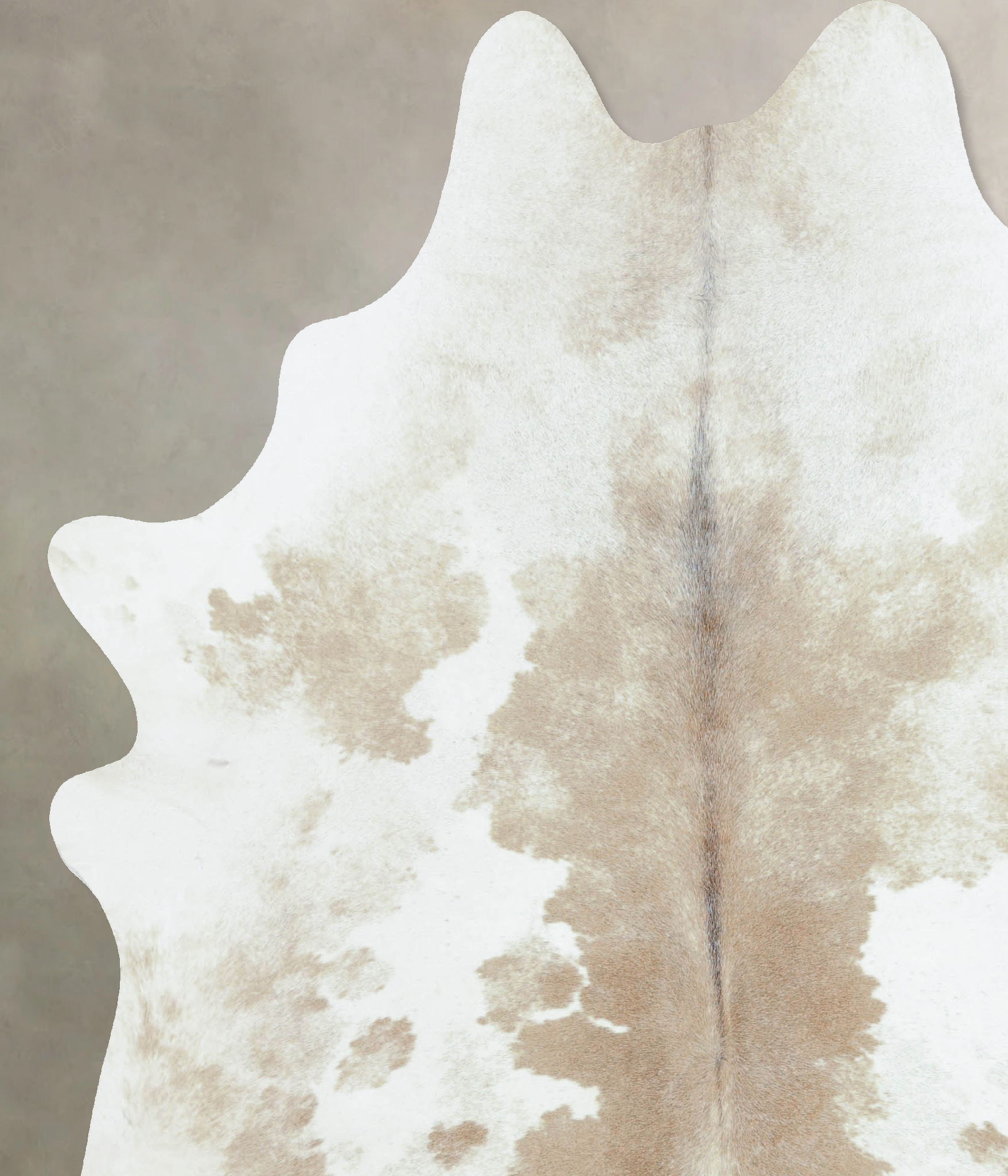 Beige and White Cowhide Rug #B8866