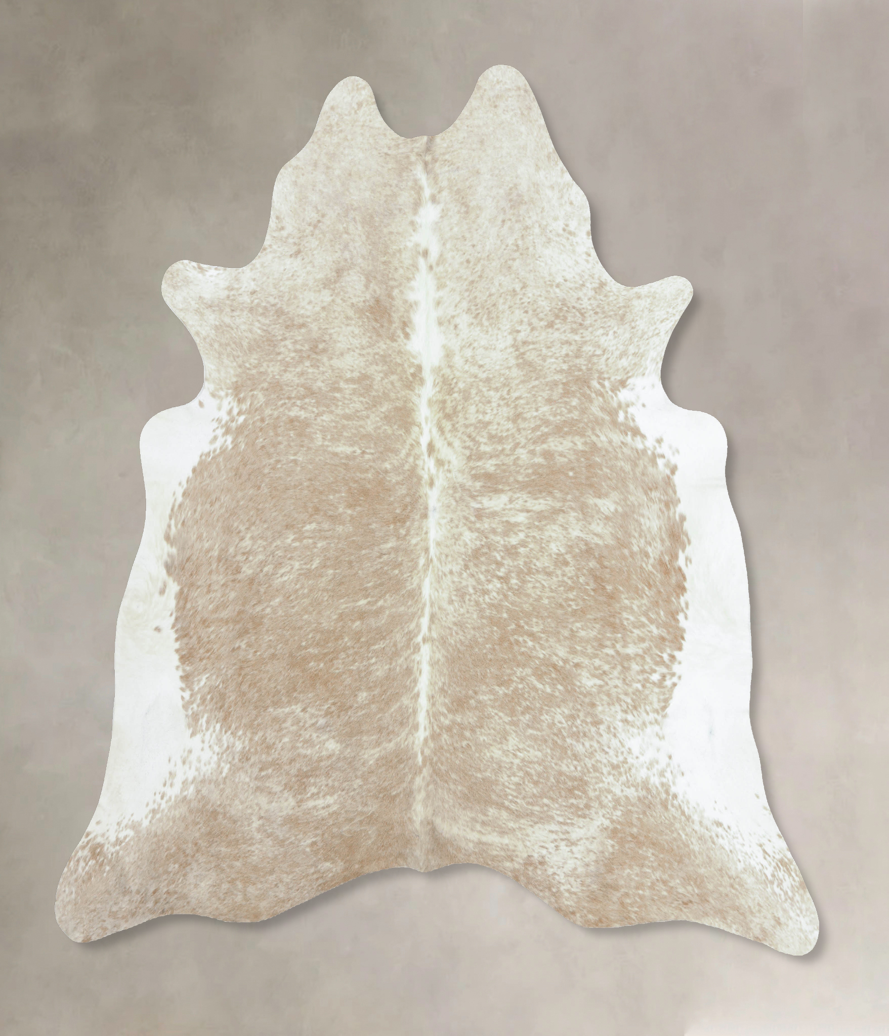 Beige and White Cowhide Rug #B8870