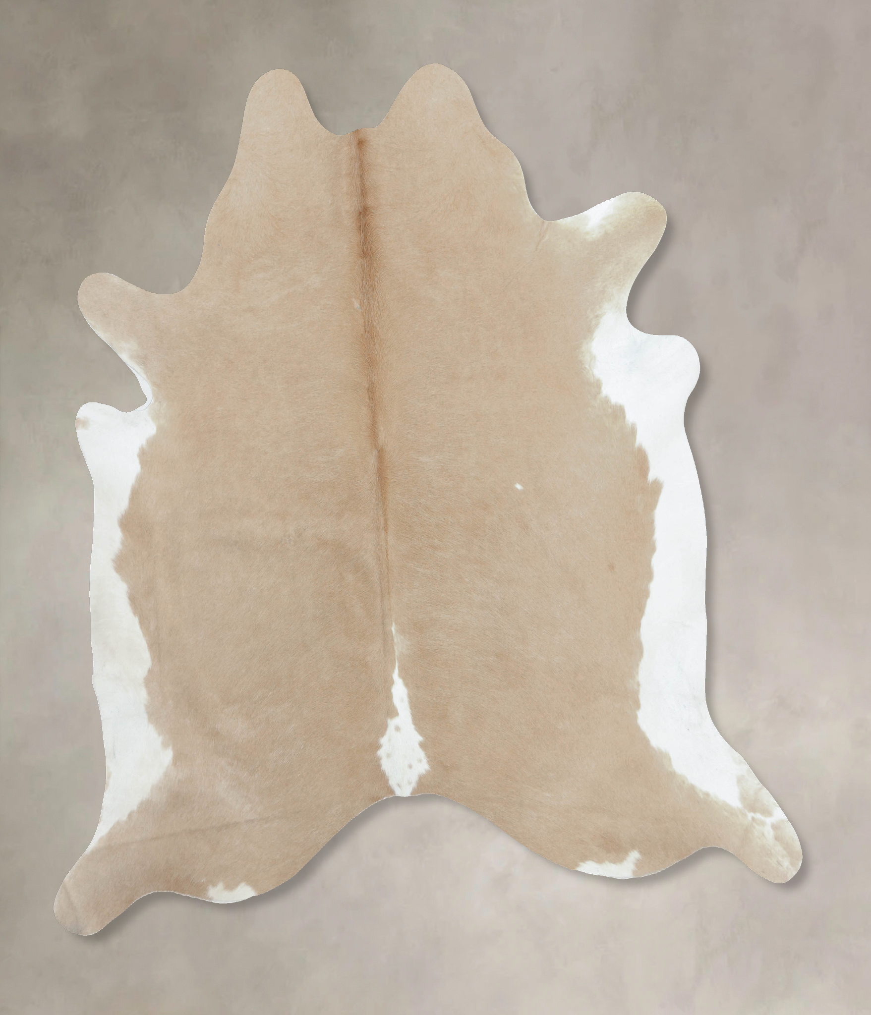 Beige and White Cowhide Rug #B8883