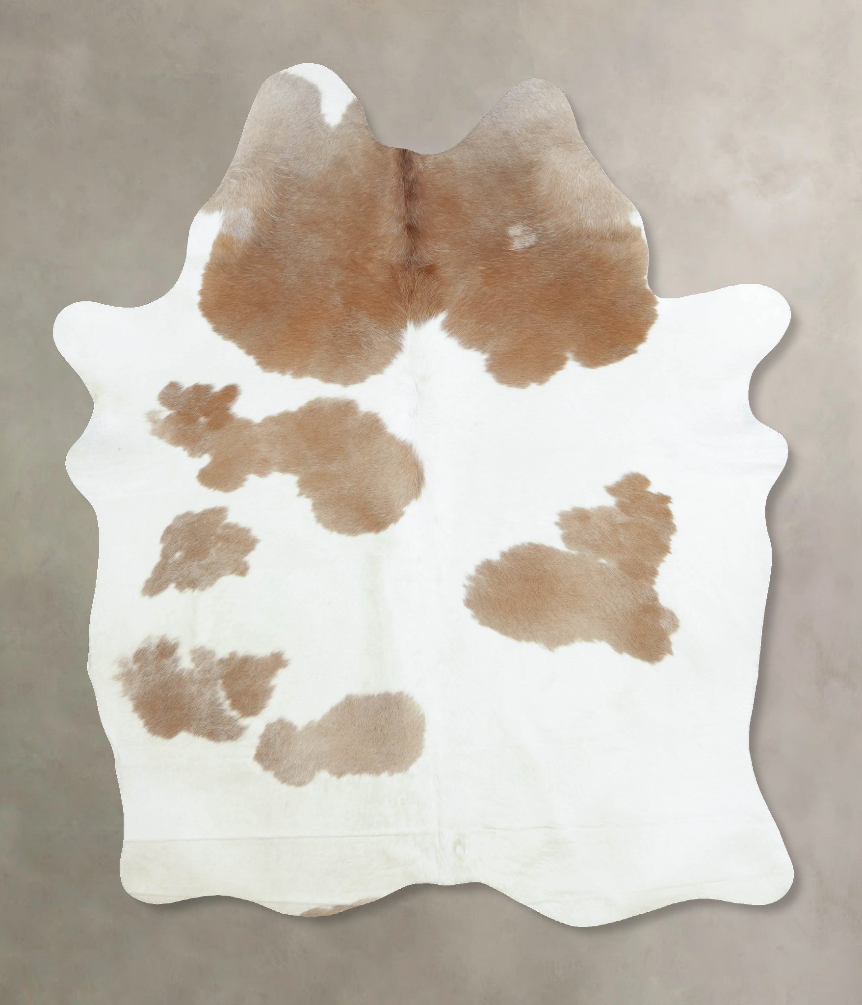 Brown and White Cowhide Rug #B8896