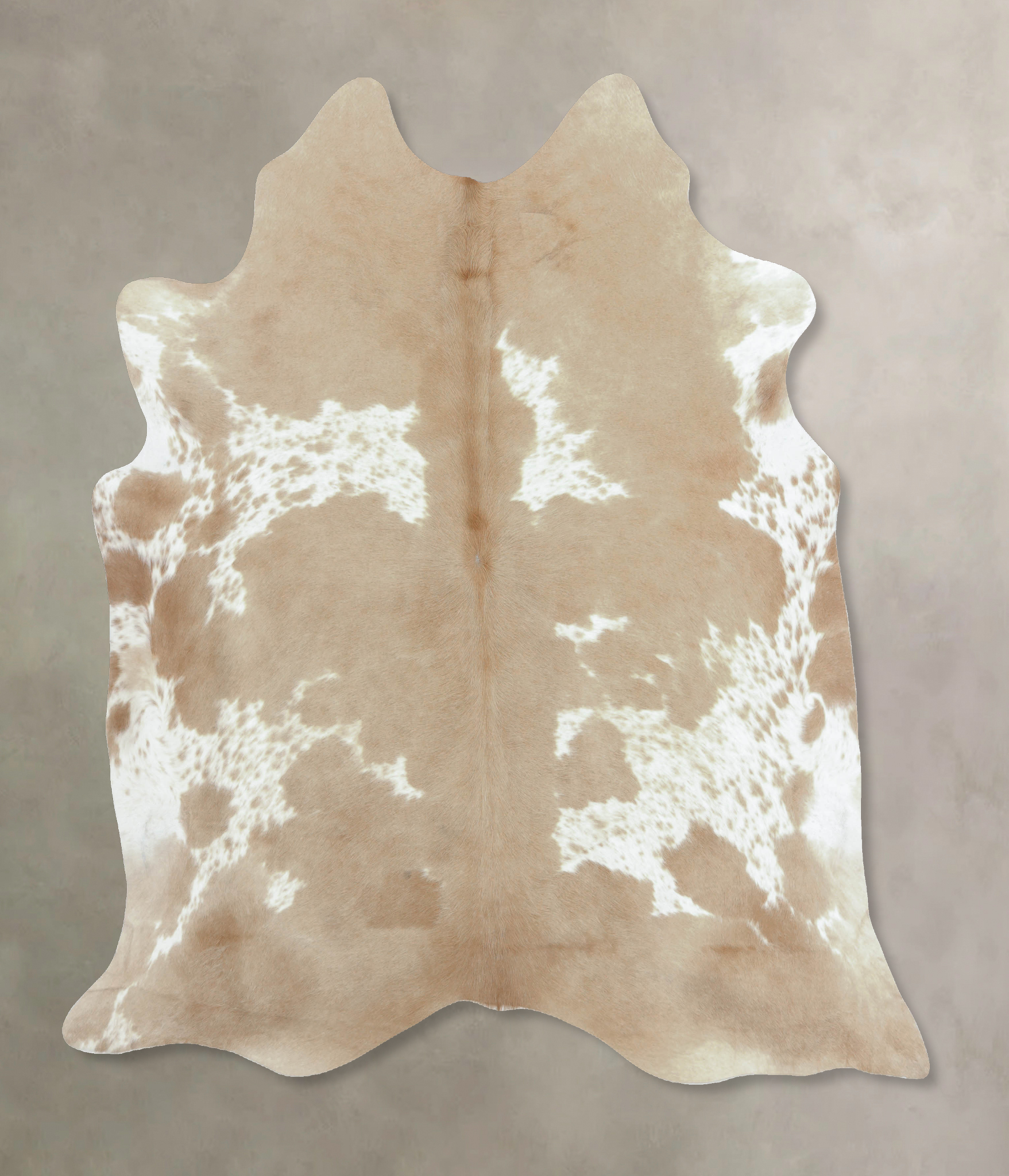 Beige and White Cowhide Rug #B8897