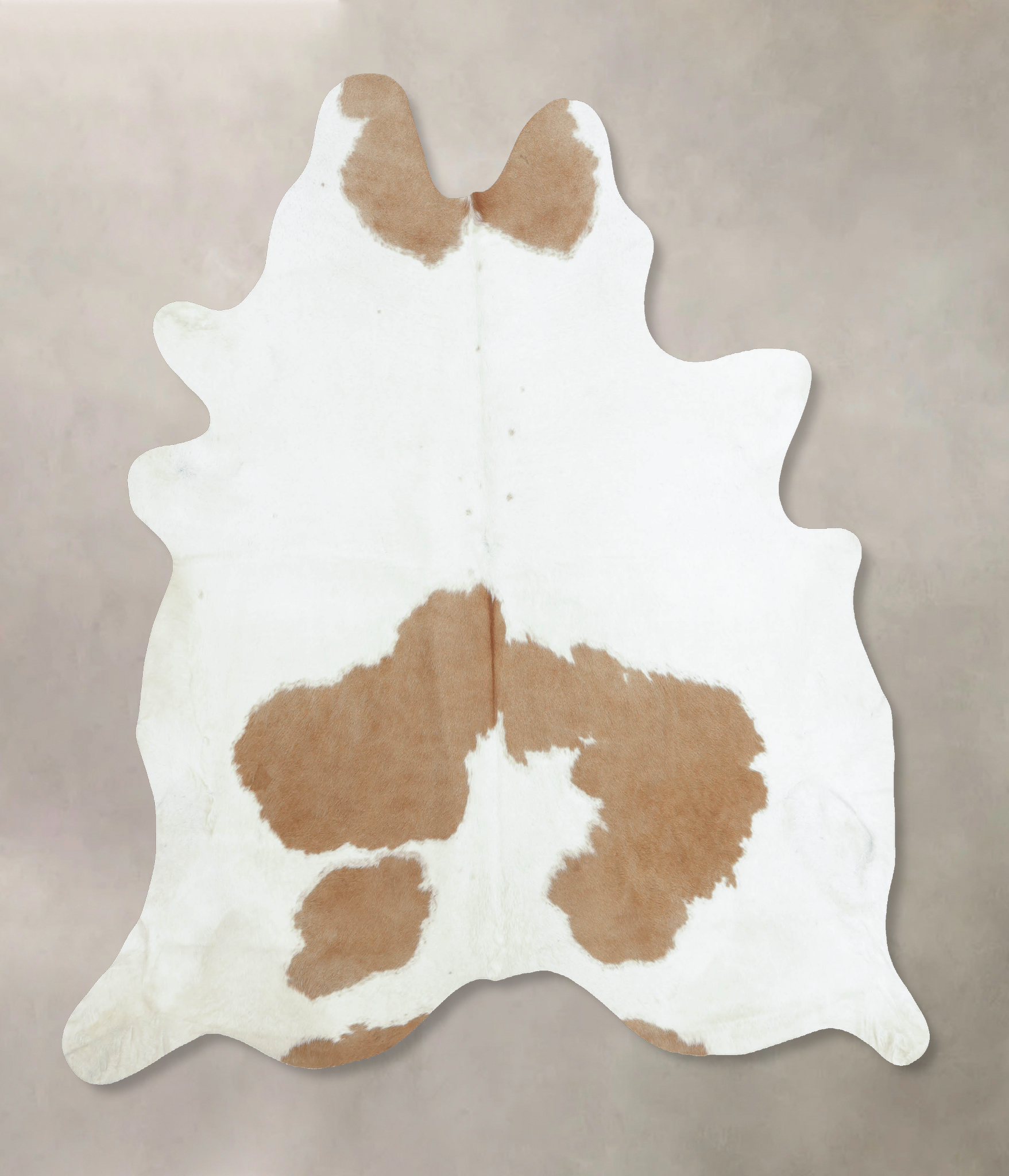 Beige and White Cowhide Rug #B8898